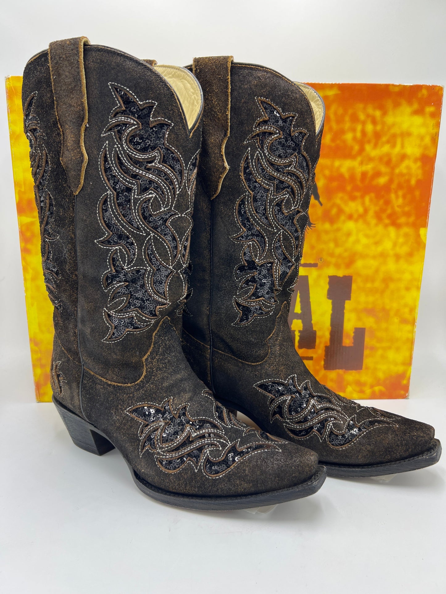 Boots Western By Corral In Brown, Size: 8