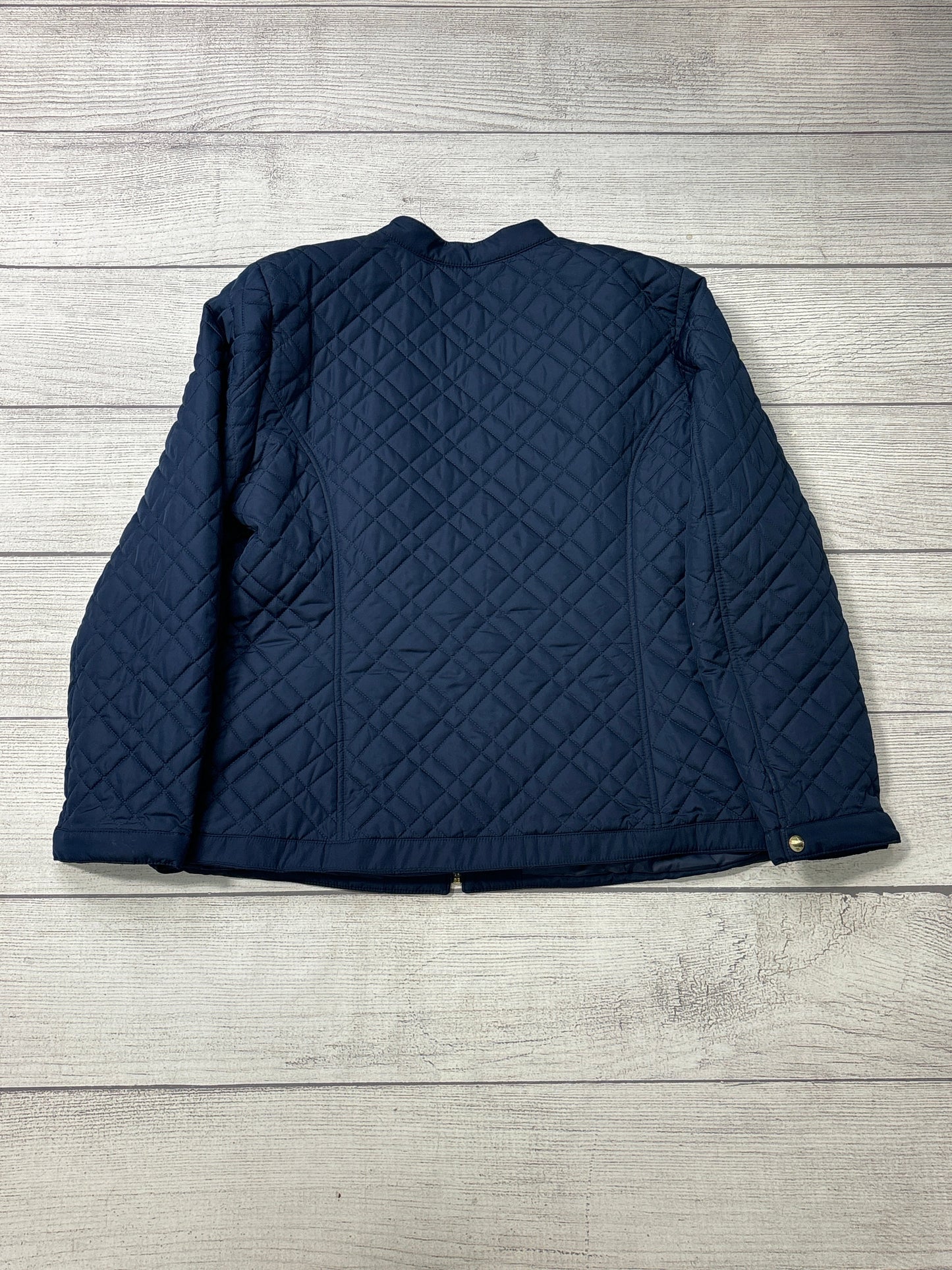 Coat / Jacket Puffer & Quilted By Charter Club In Navy, Size: Xl