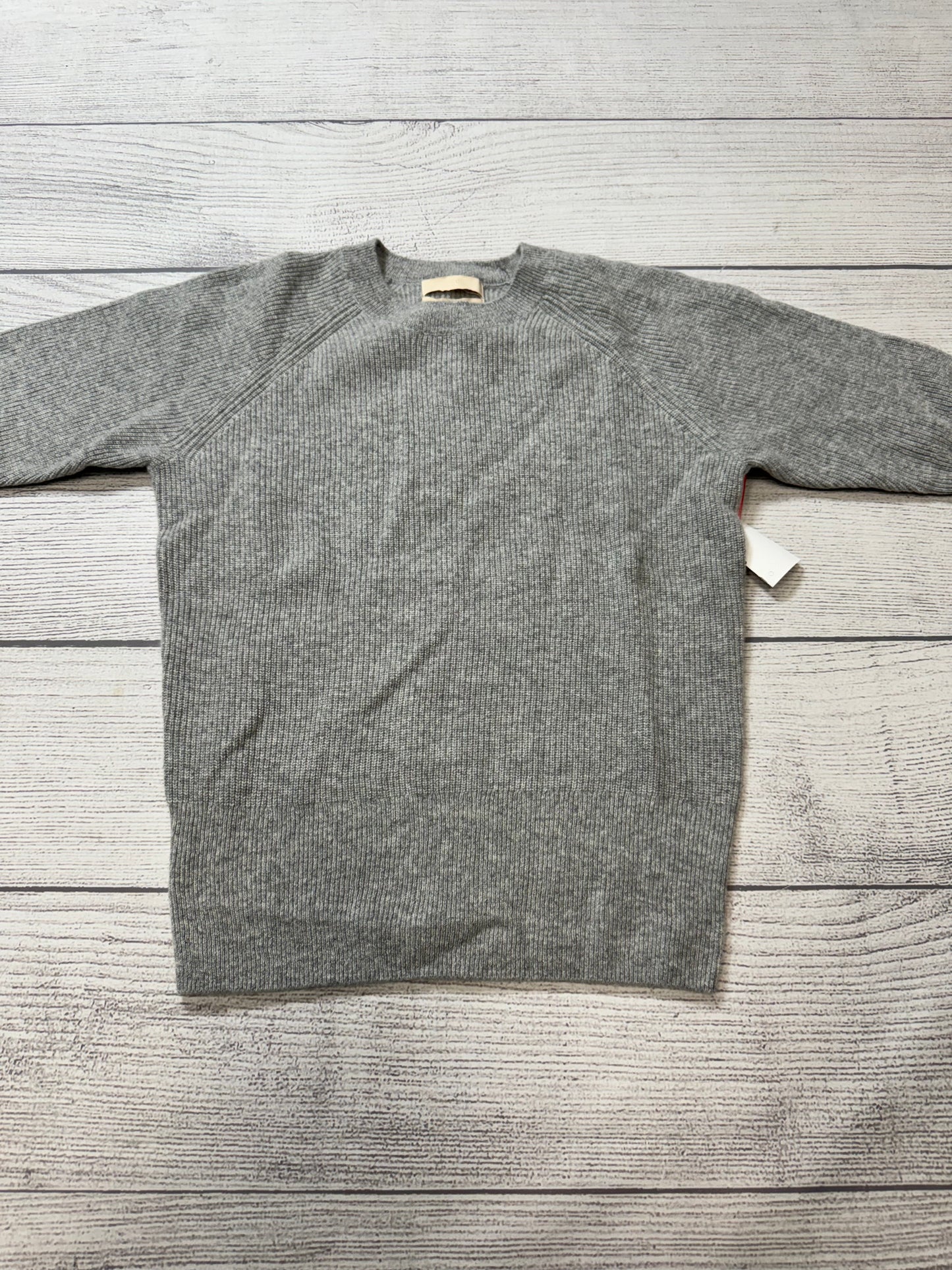 Sweater Short Sleeve By H&m In Grey, Size: S