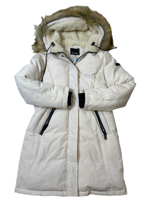 Coat Puffer & Quilted By Sam Edelman In Ivory, Size: M