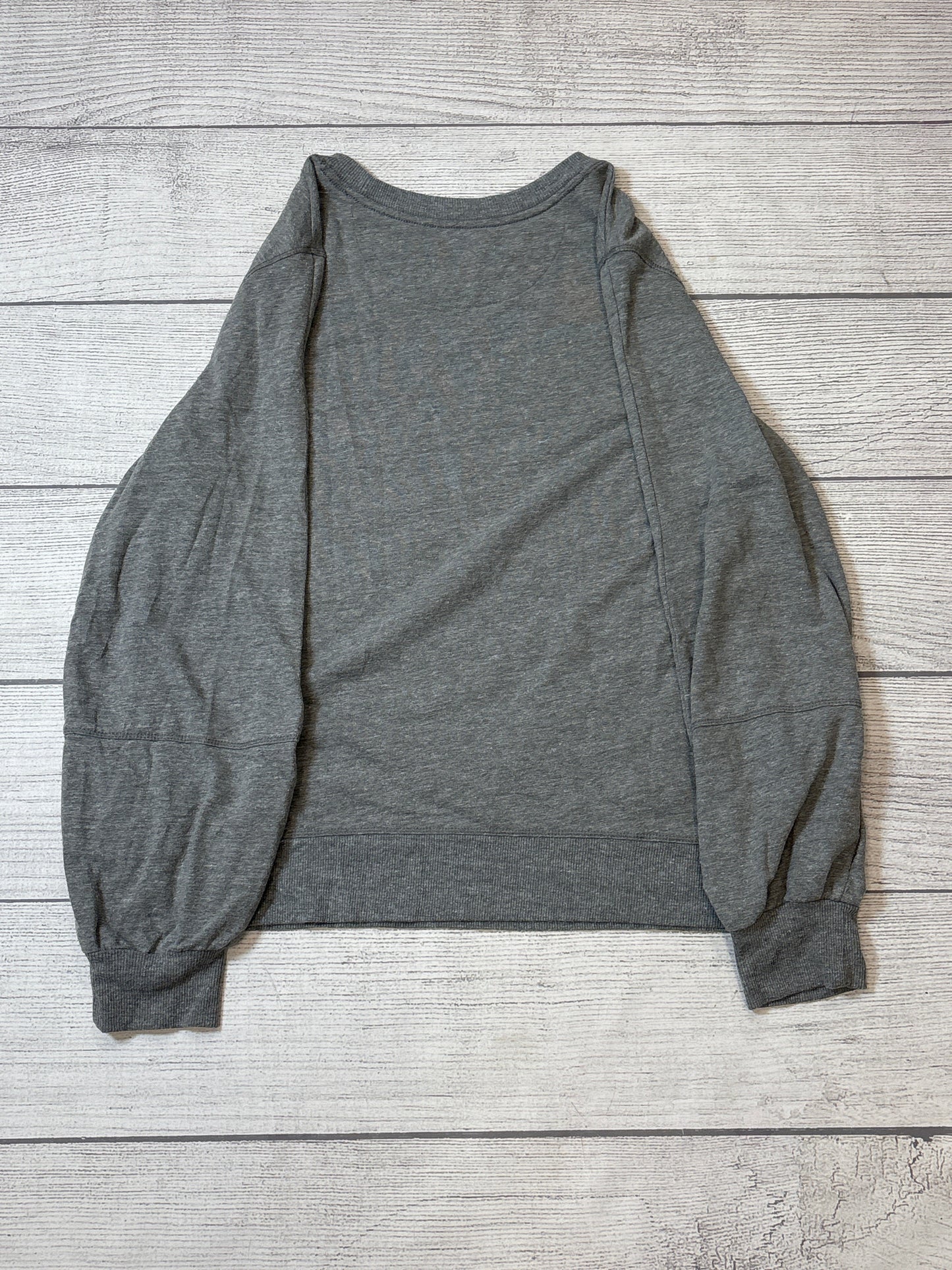 Top Long Sleeve By Anthropologie In Grey, Size: M