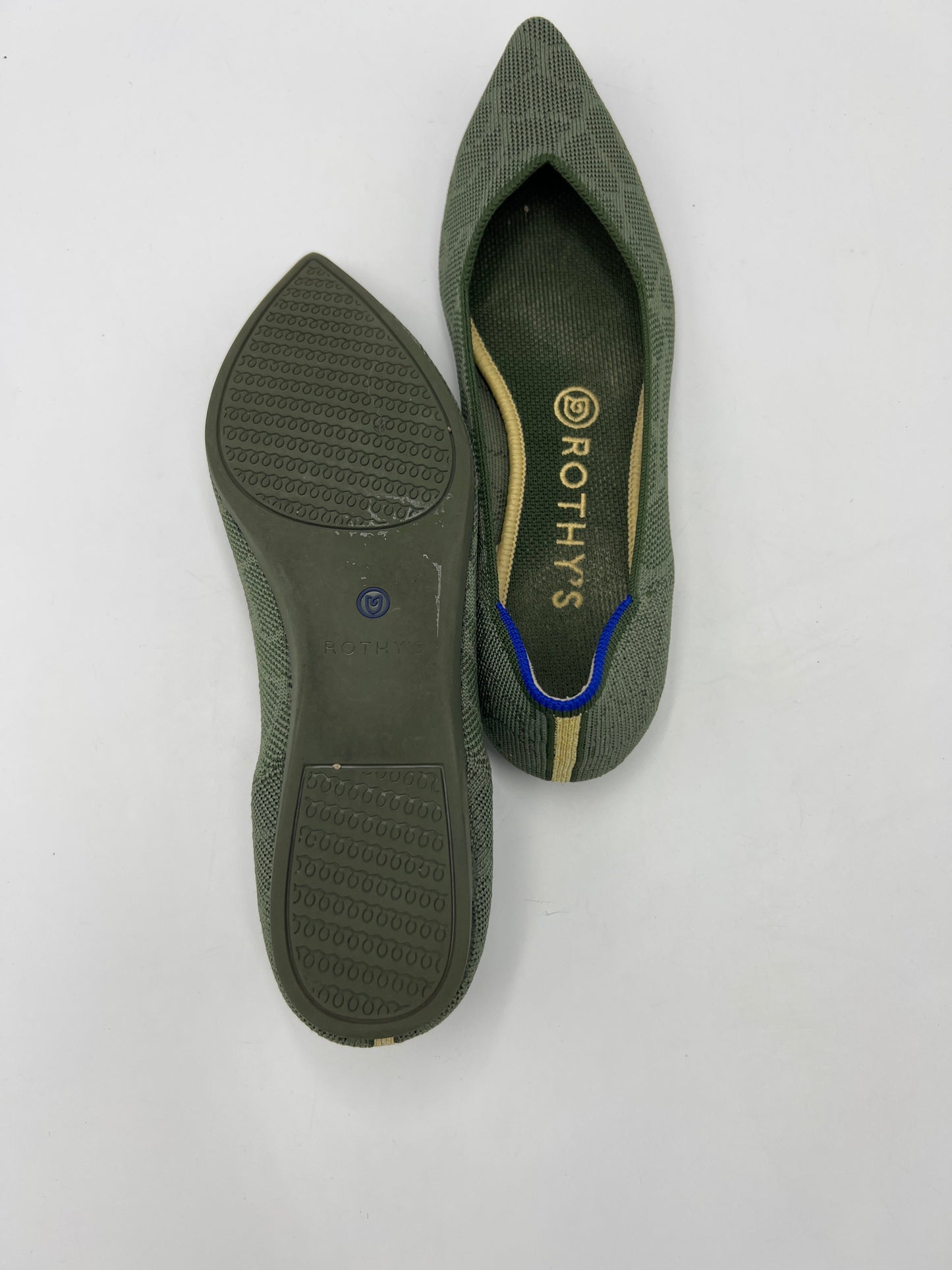 Shoes Flats By Rothys In Green, Size: 8