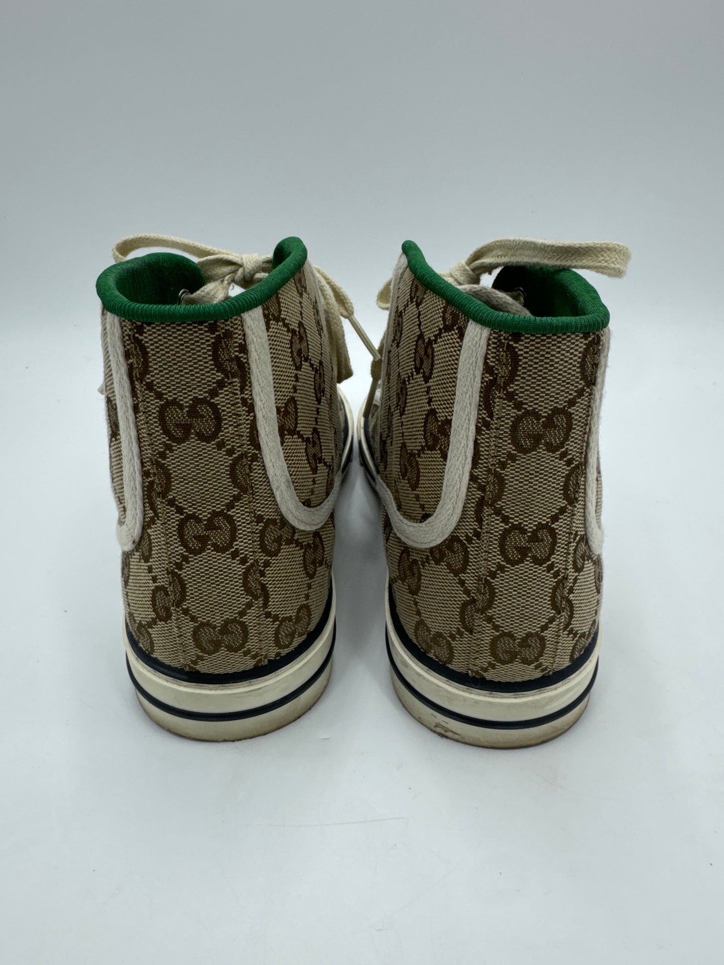 Gucci High Top GG Luxury Designer Sneaker In Size: 8 (38)