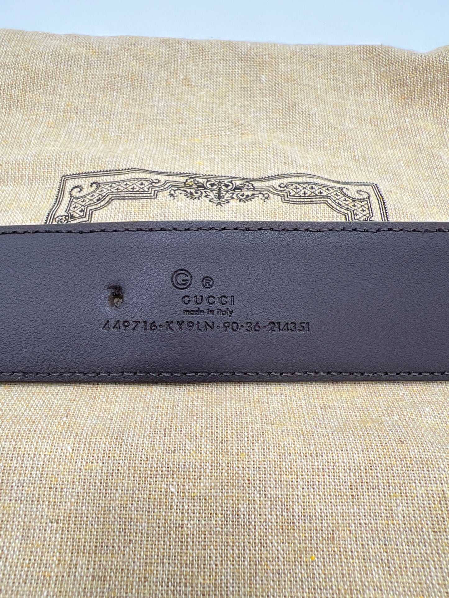 Gucci GG Designer Belt in Size 90 / 36