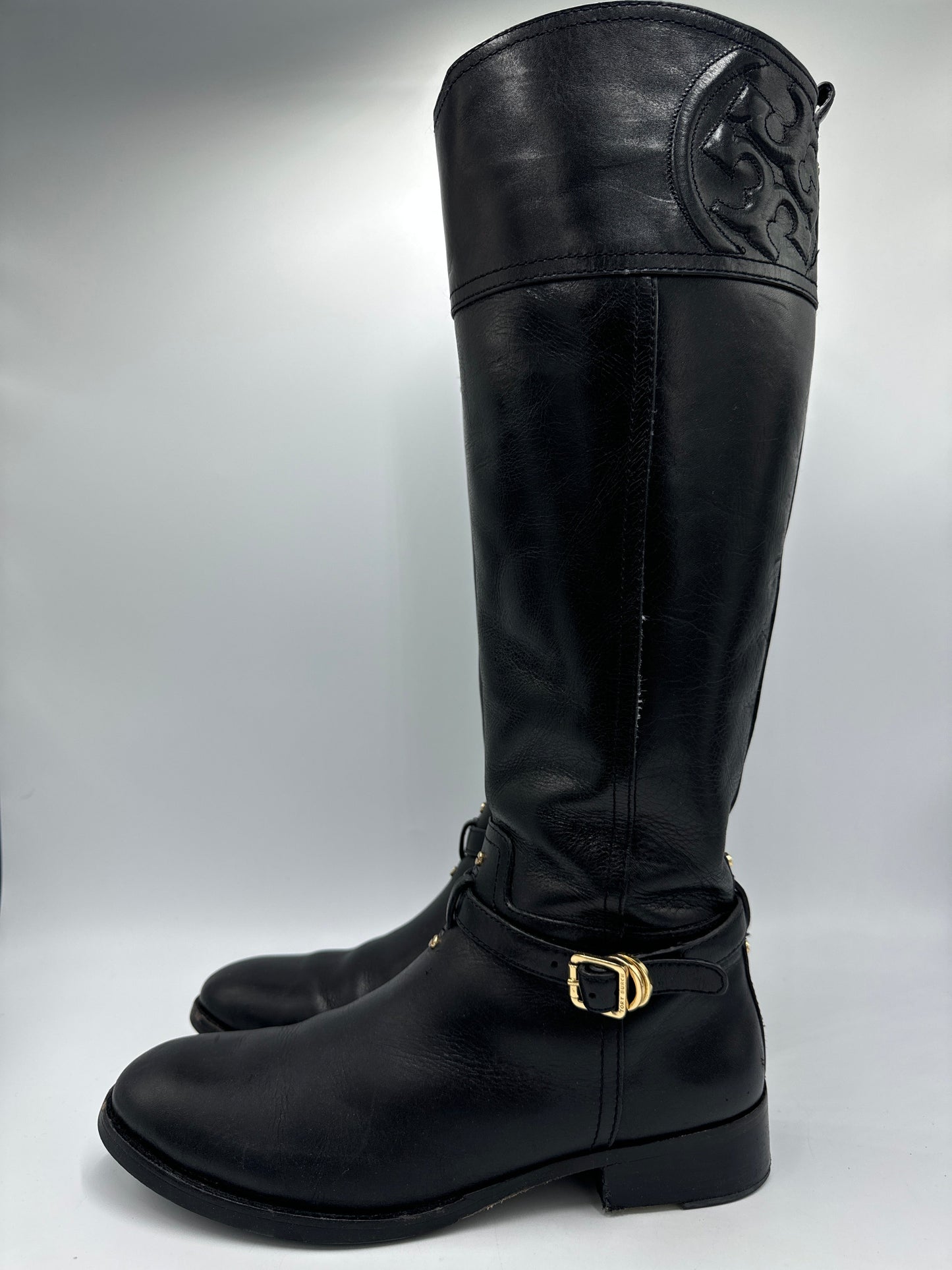 Boots Designer By Tory Burch In Black, Size: 10.5