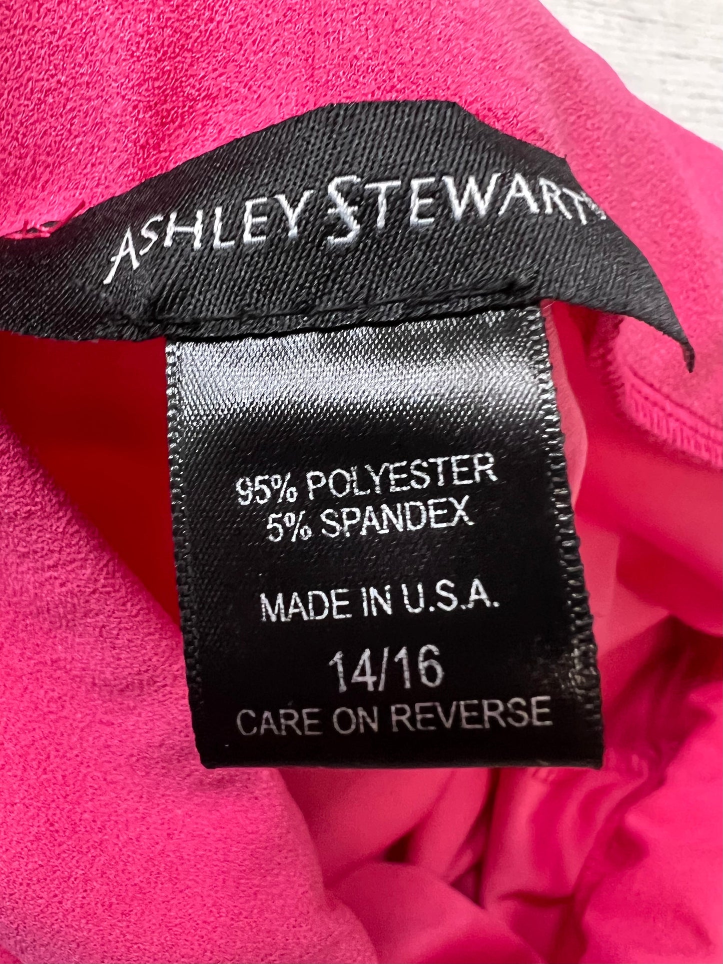 Pink Pants Ankle Ashley Stewart, Size 14