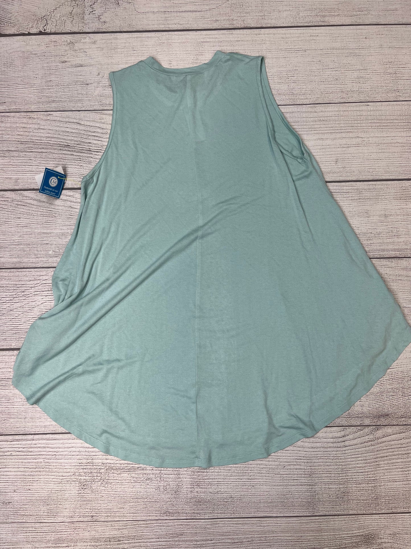 Top Sleeveless By Lane Bryant In Blue, Size: Xl