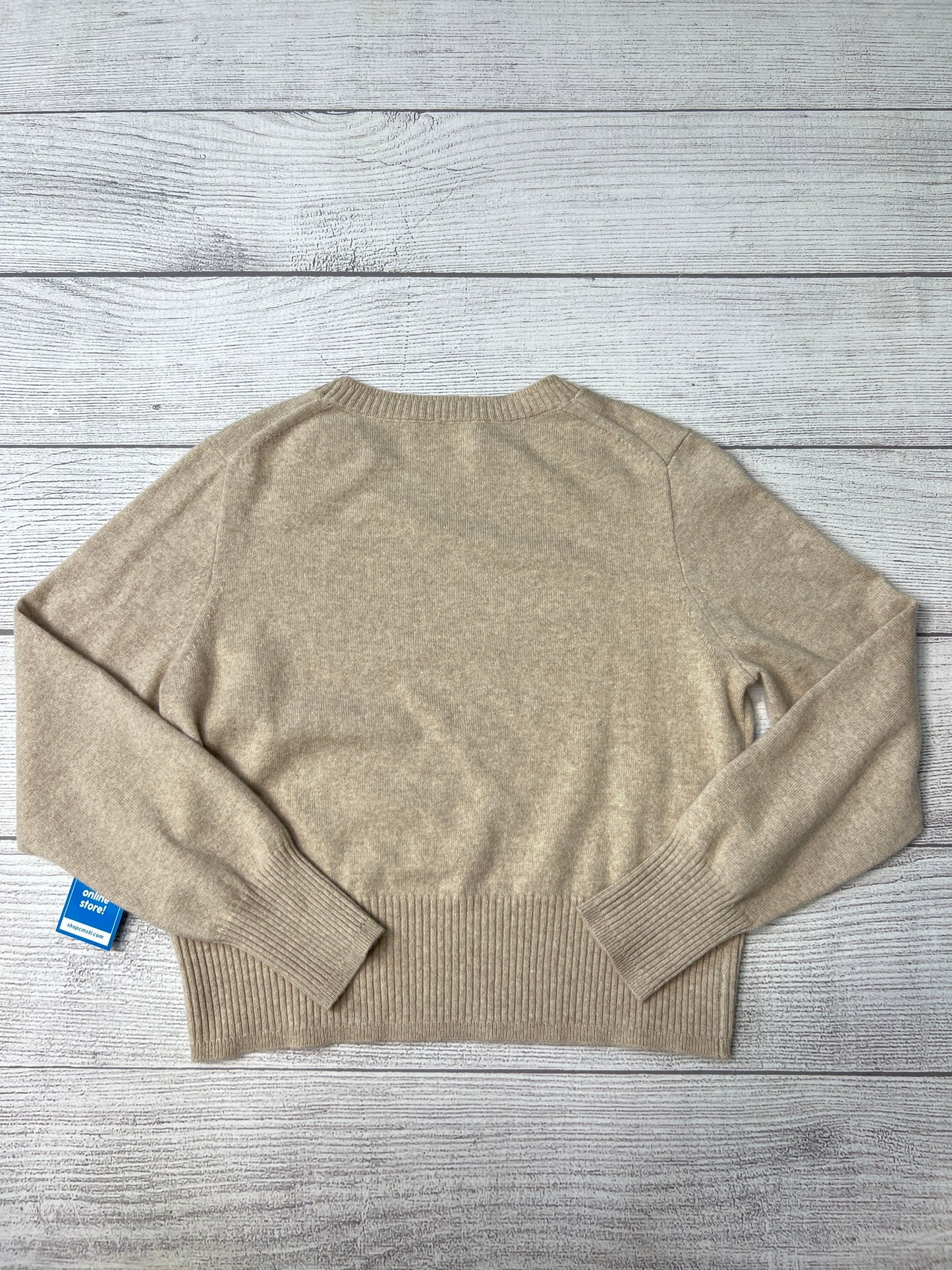 Sweater Cashmere By J Crew In Tan, Size: L