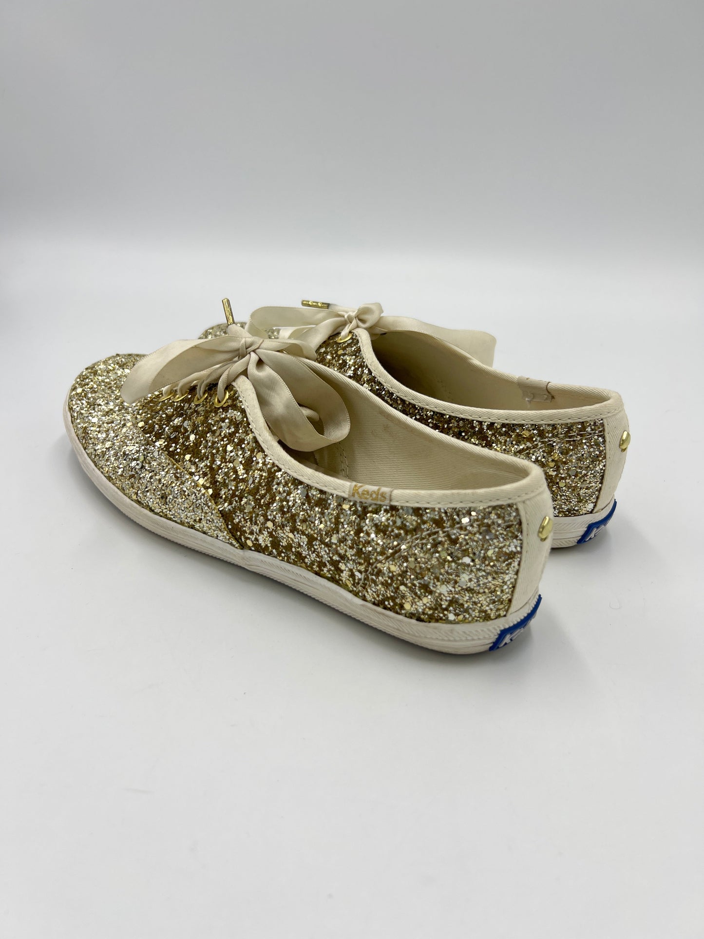 Shoes Athletic By Keds X Kate Spade Designer In Gold, Size: 7