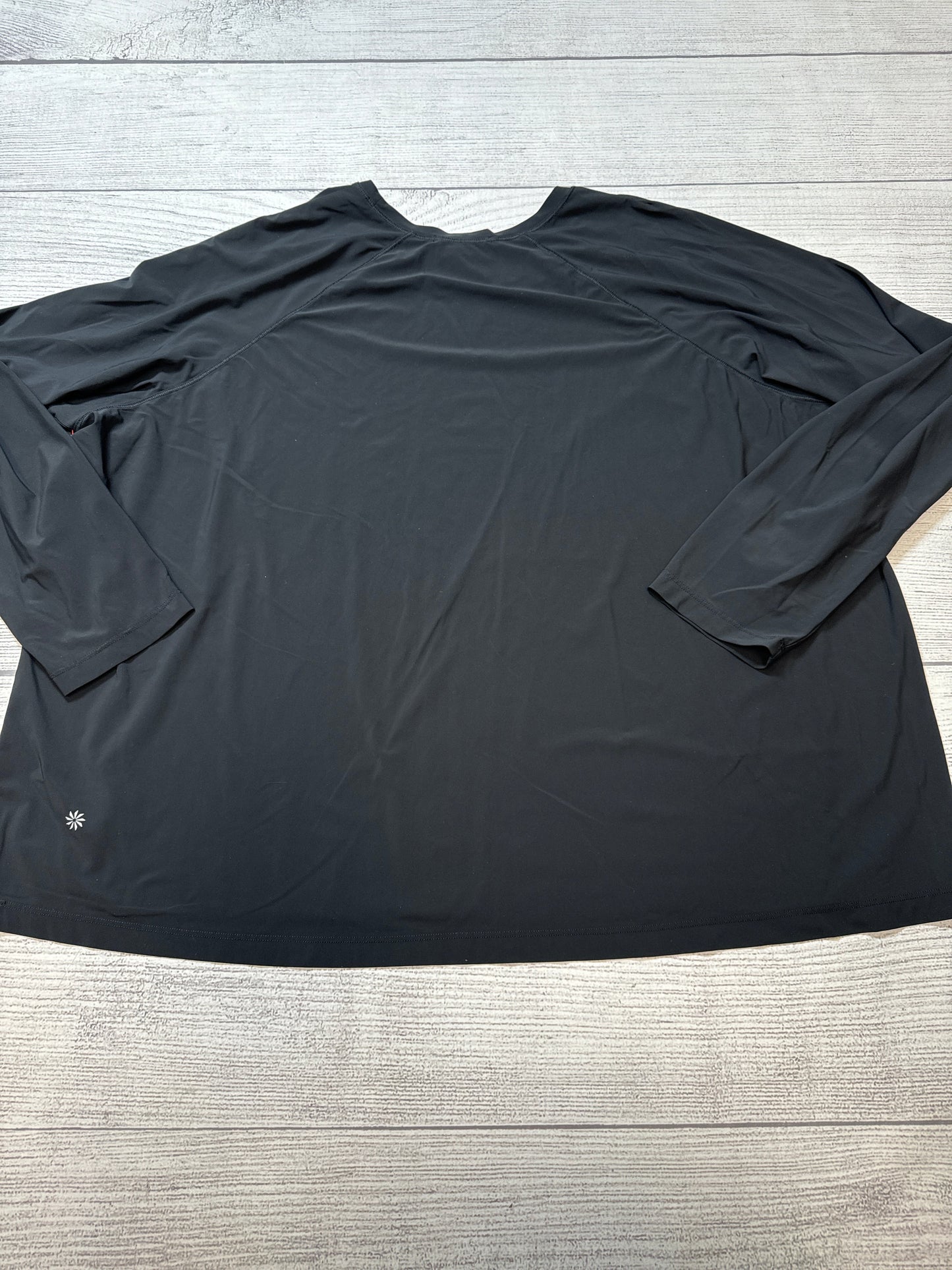 Athletic Top Long Sleeve Crewneck By Athleta In Black, Size: 3x