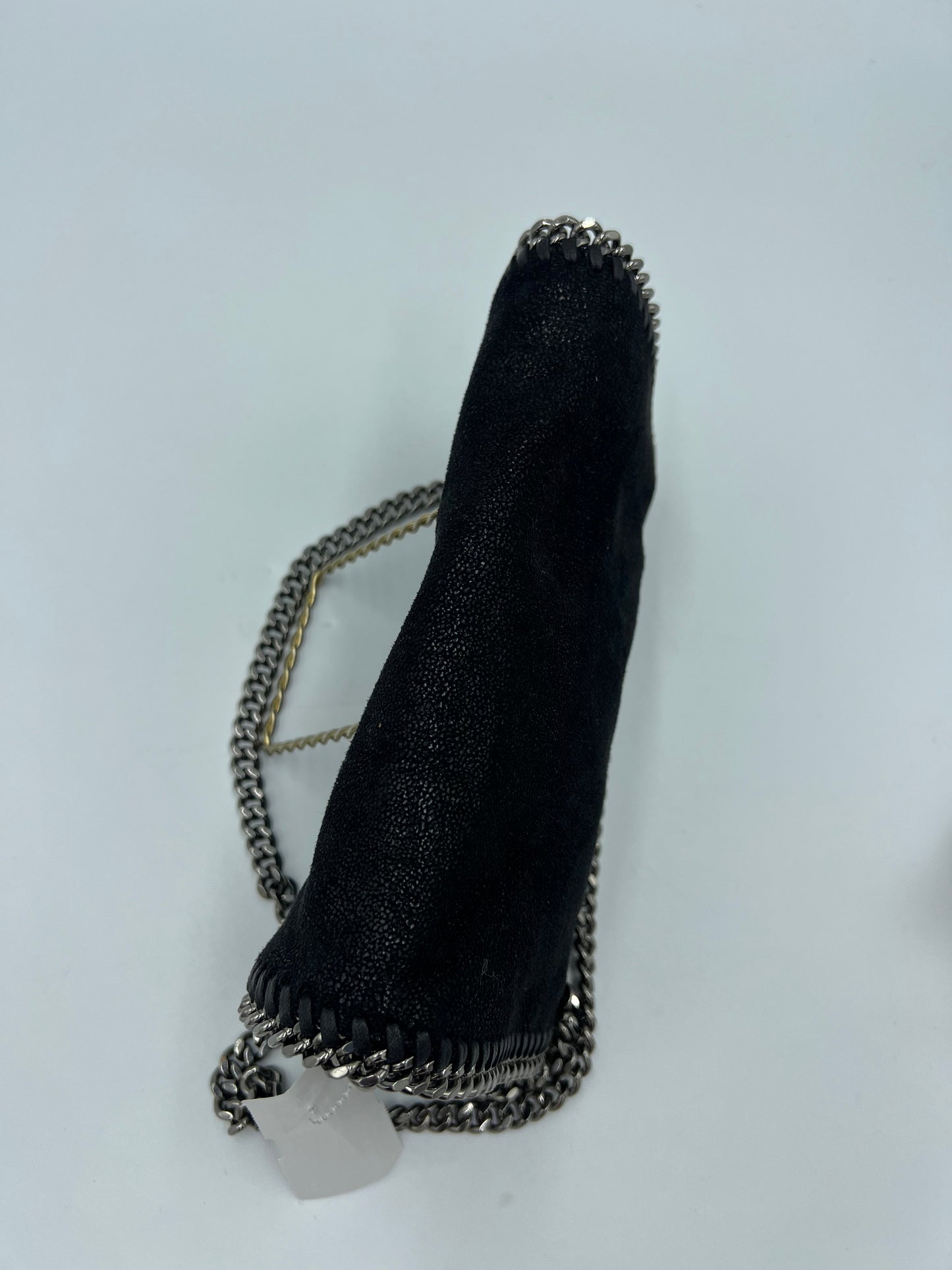 Stella Mccartney Glitter Designer Foldover Falabella in Black