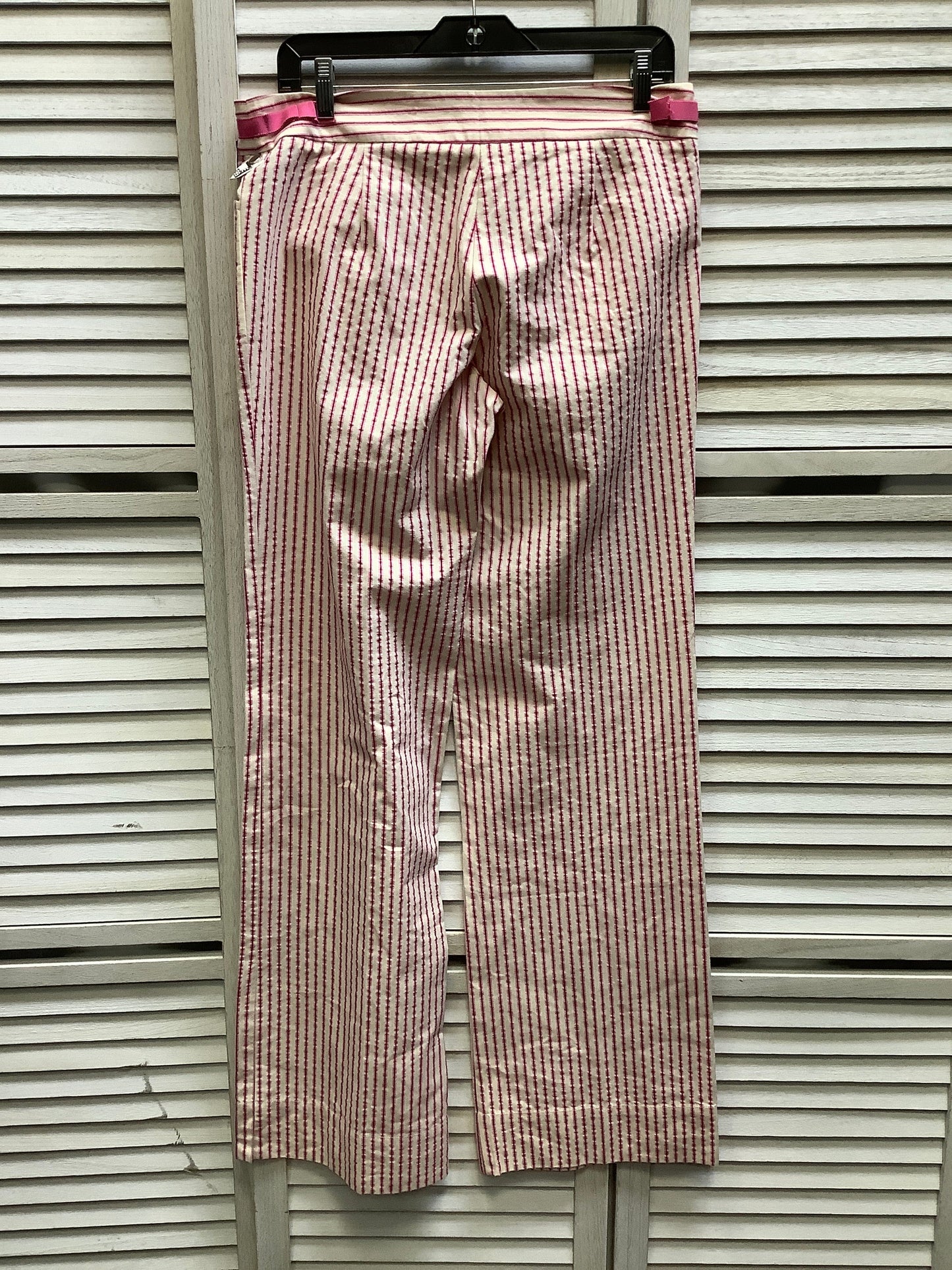 Striped Pattern Pants Wide Leg Bcbgmaxazria, Size 8