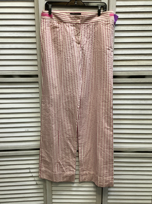 Striped Pattern Pants Wide Leg Bcbgmaxazria, Size 8