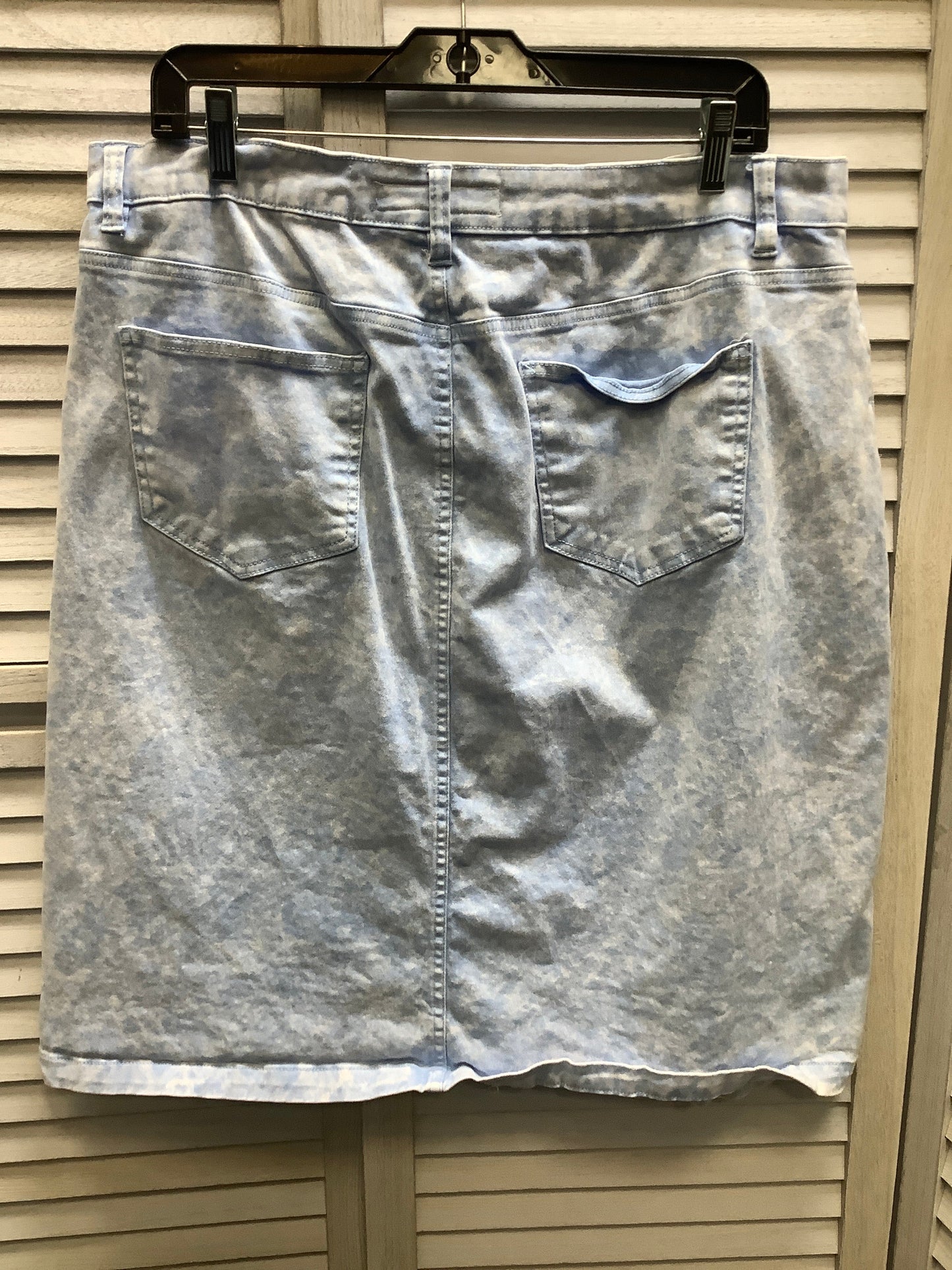 Blue Denim Skirt Midi Cato, Size 14