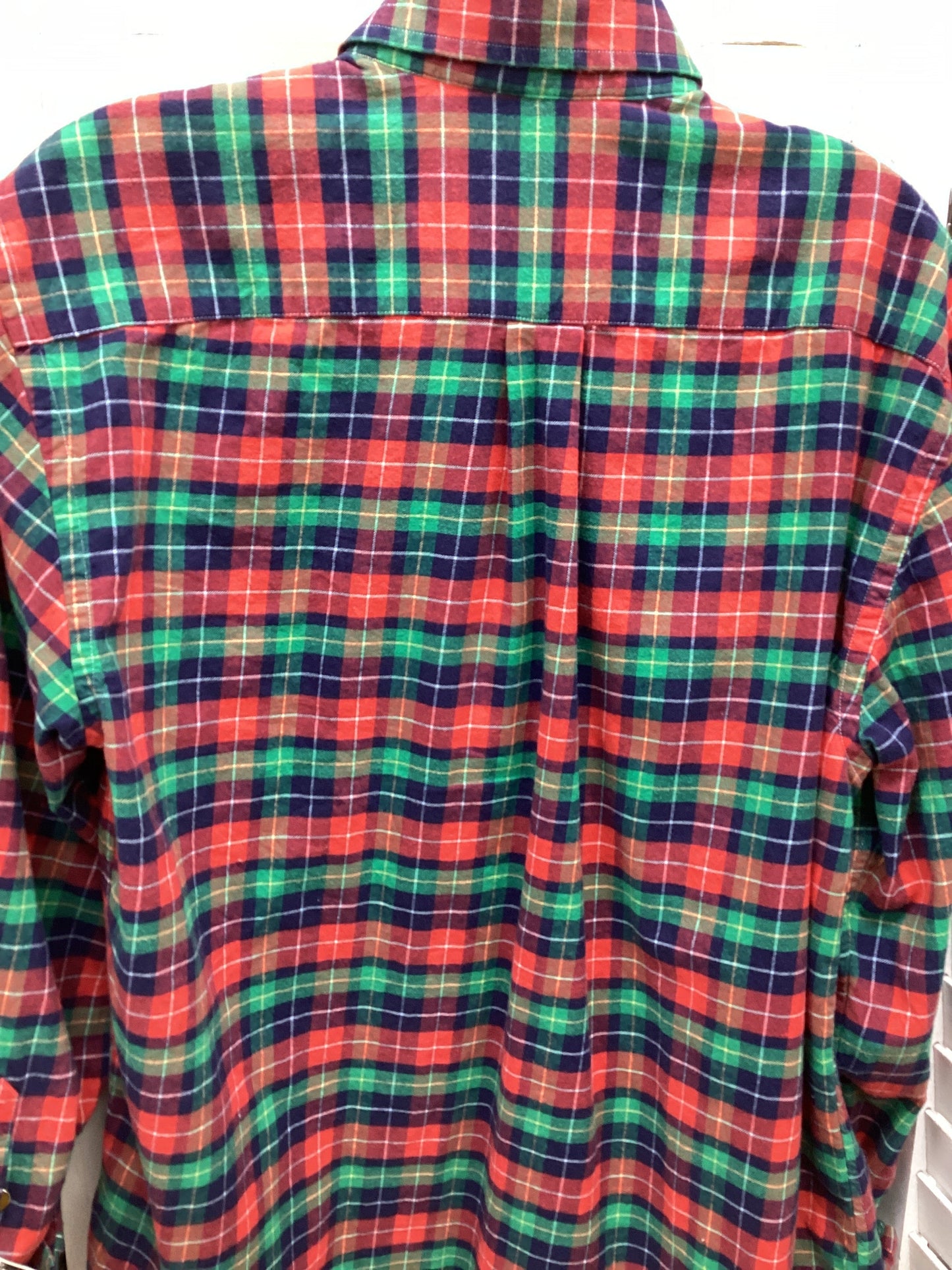 Top Long Sleeve By Vineyard Vines In Plaid Pattern, Size: S