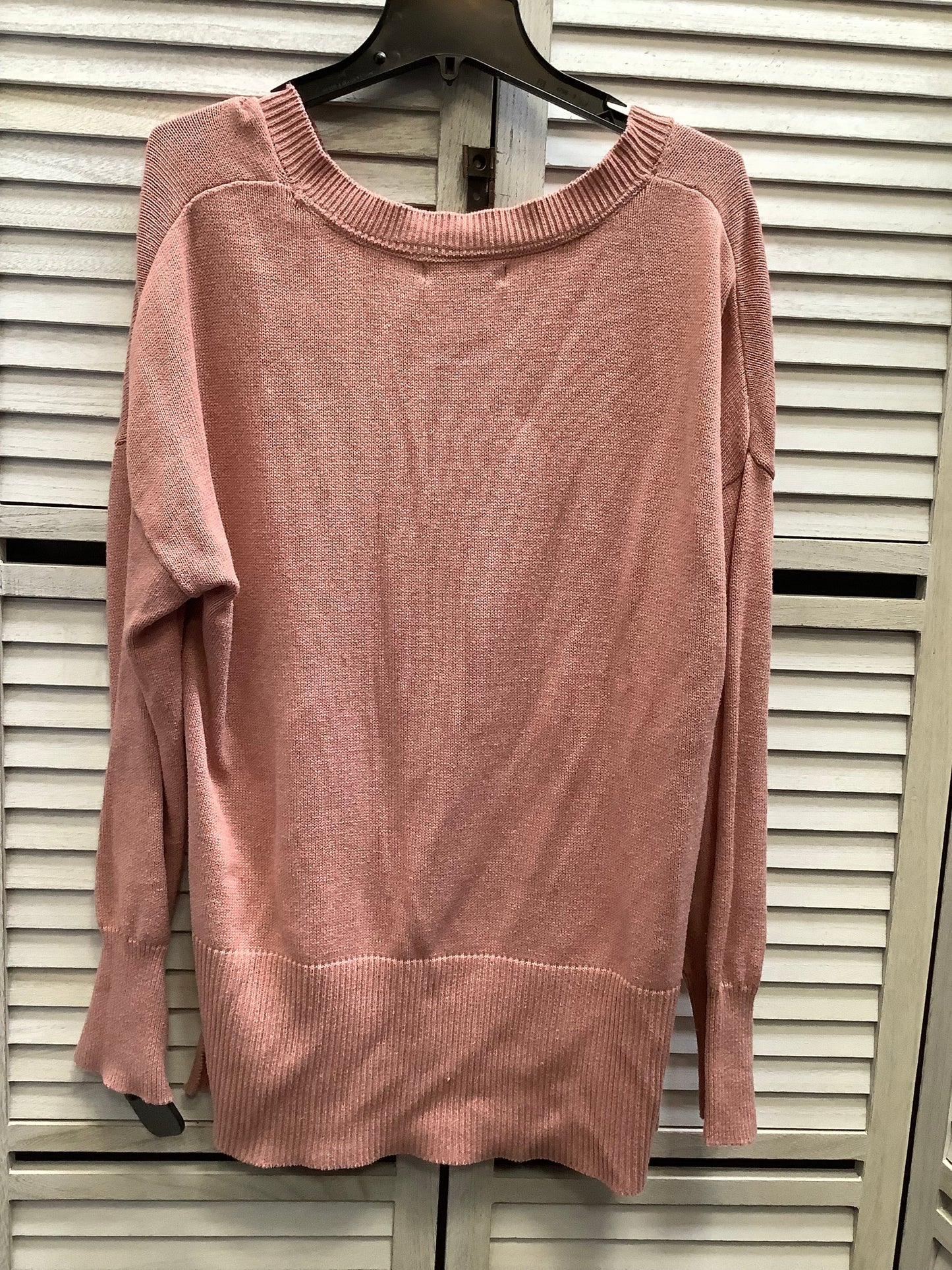 Sweater By Tahari By Arthur Levine In Pink, Size: Xl