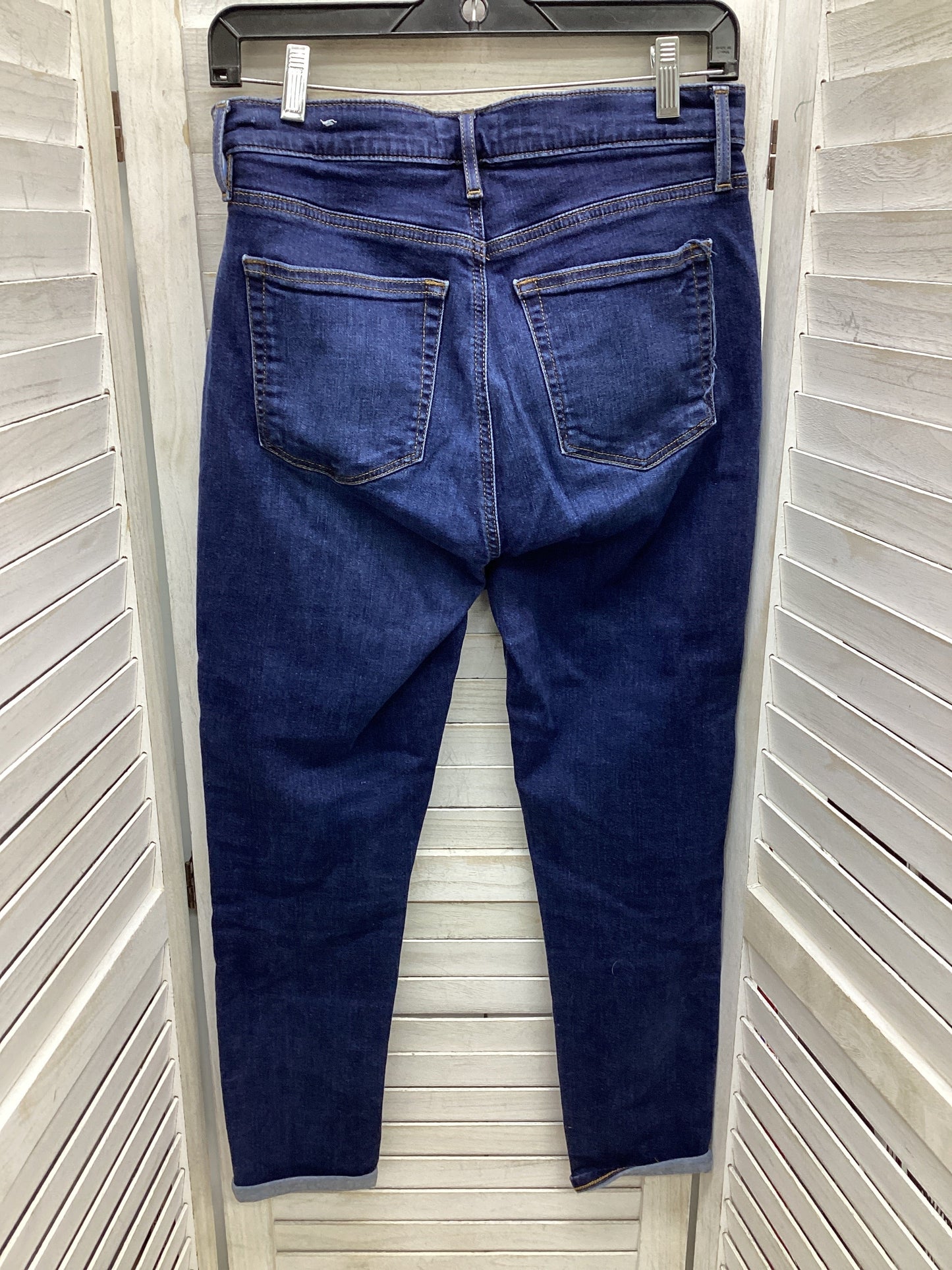 Jeans Skinny By Loft In Blue Denim, Size: 6