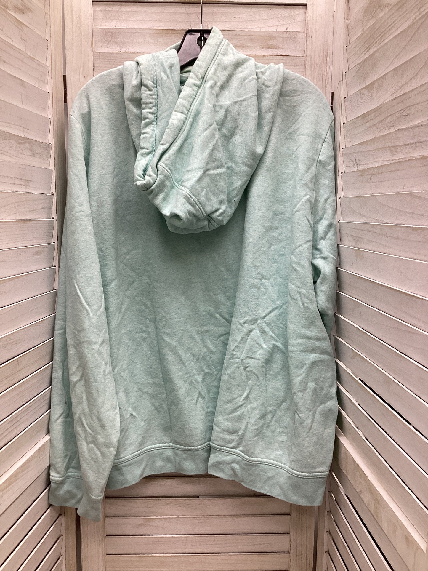 Sweatshirt Hoodie By Nike Apparel In Teal, Size: 3x