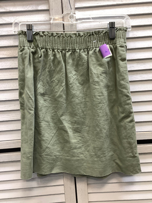 Skirt Mini & Short By J Crew In Green, Size: 0