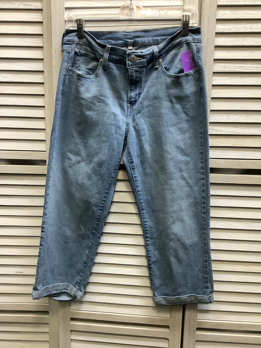 Blue Denim Capris Levis, Size 10