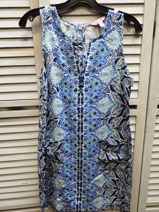 Blue Dress Casual Midi Lilly Pulitzer, Size 2