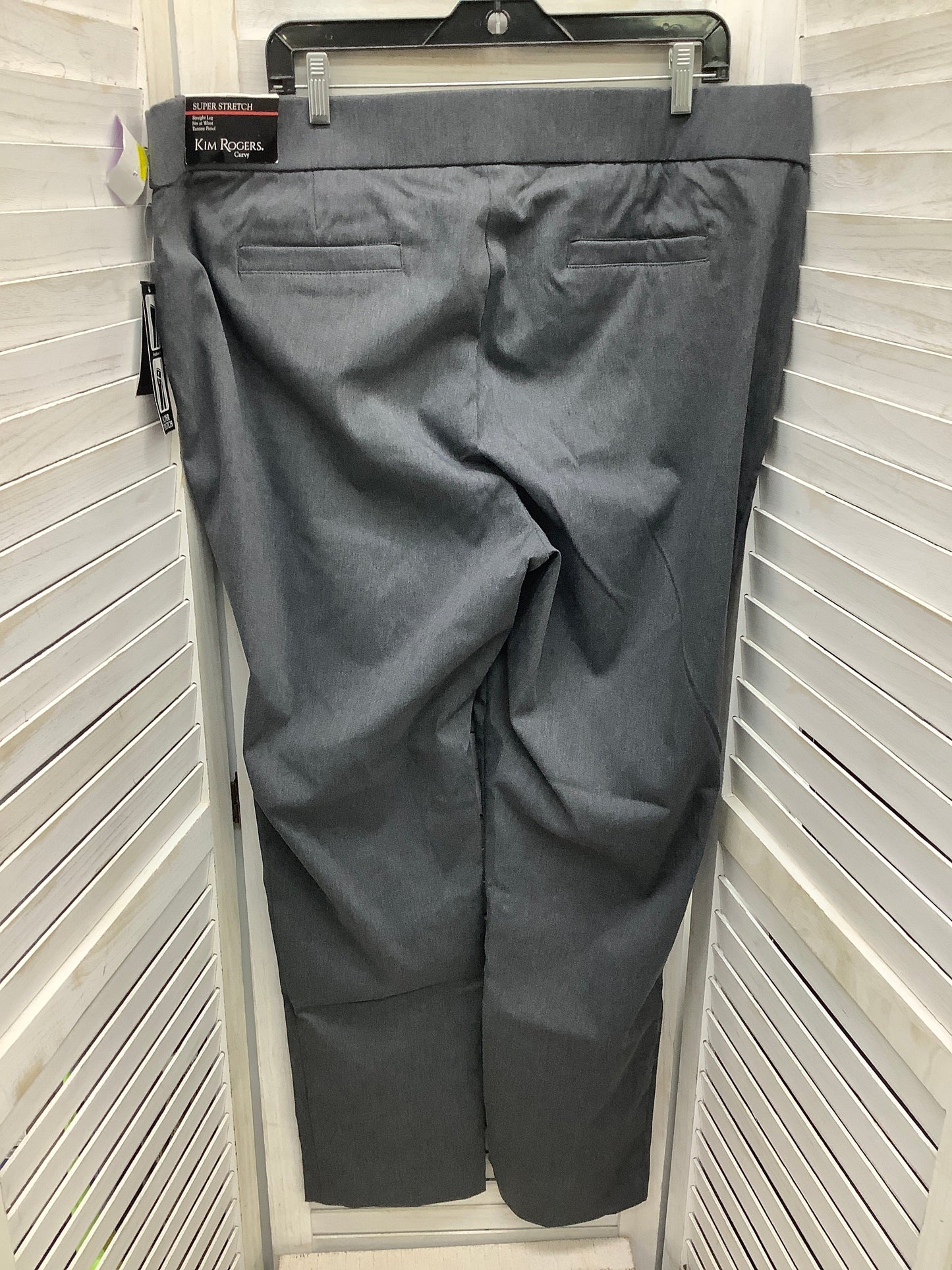 Pants Chinos & Khakis By Kim Rogers In Grey, Size: 20w