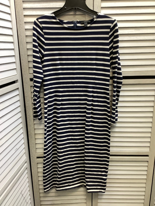 Dress Casual Midi By J. Crew In Striped Pattern, Size: 6