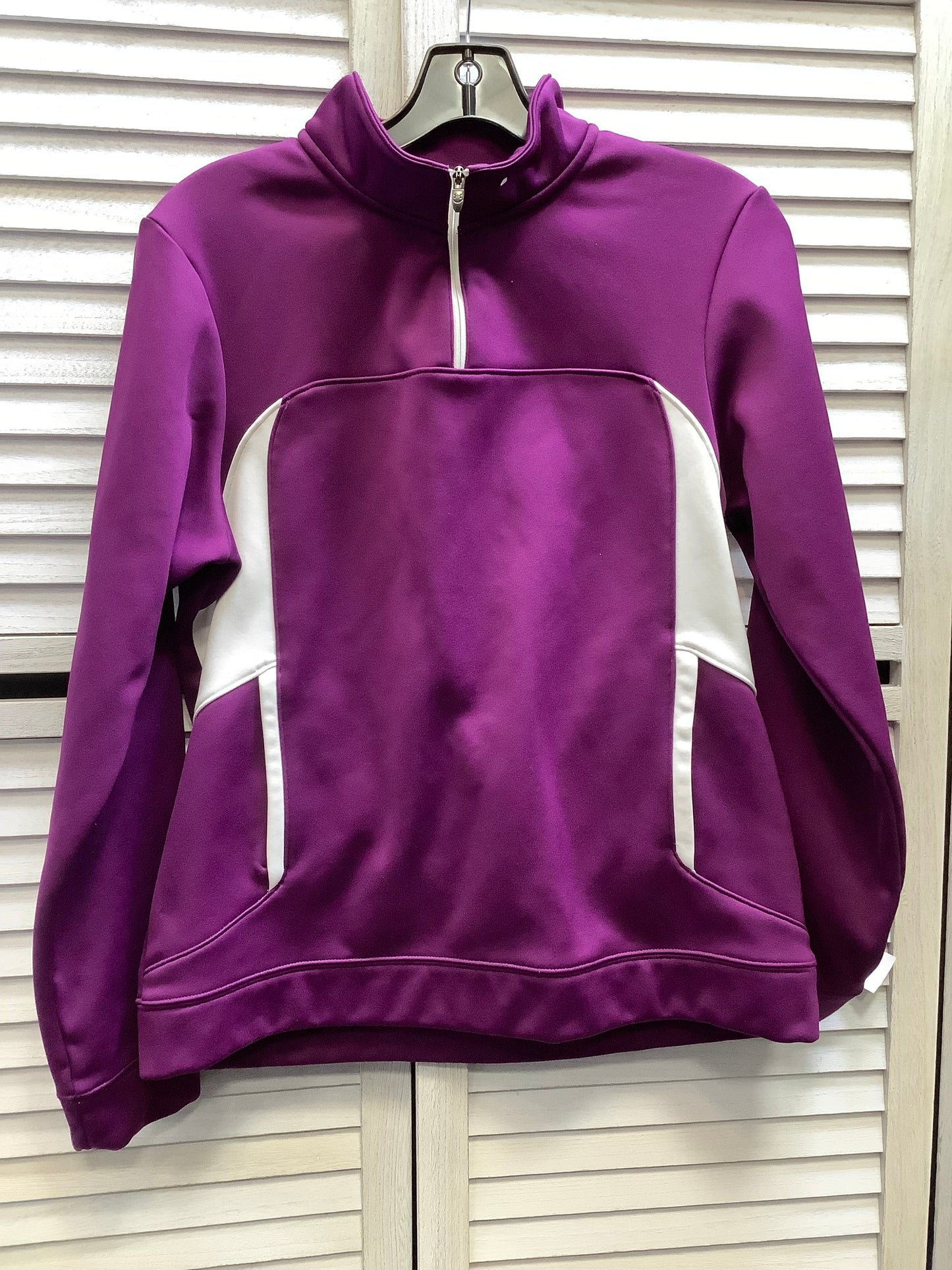 Athletic Sweatshirt Collar By Under Armour In Purple, Size: M