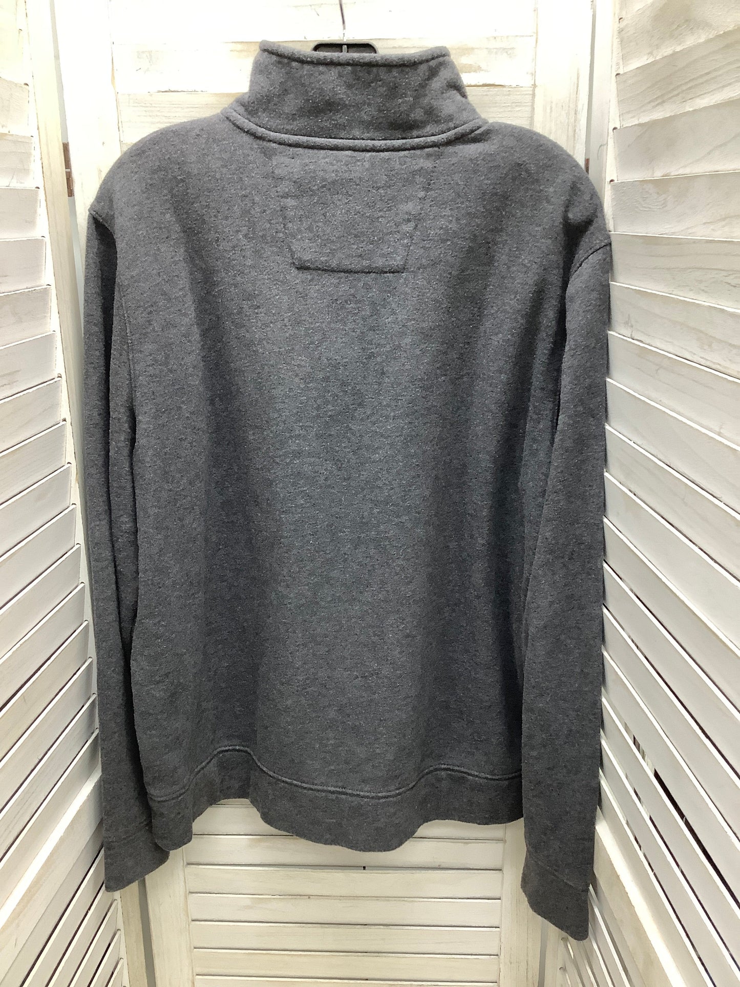 Sweatshirt Collar By Nautica In Grey, Size: M