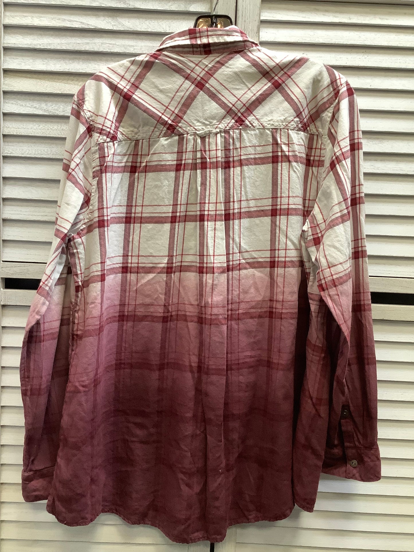 Top Long Sleeve By Sonoma In Plaid Pattern, Size: Xl