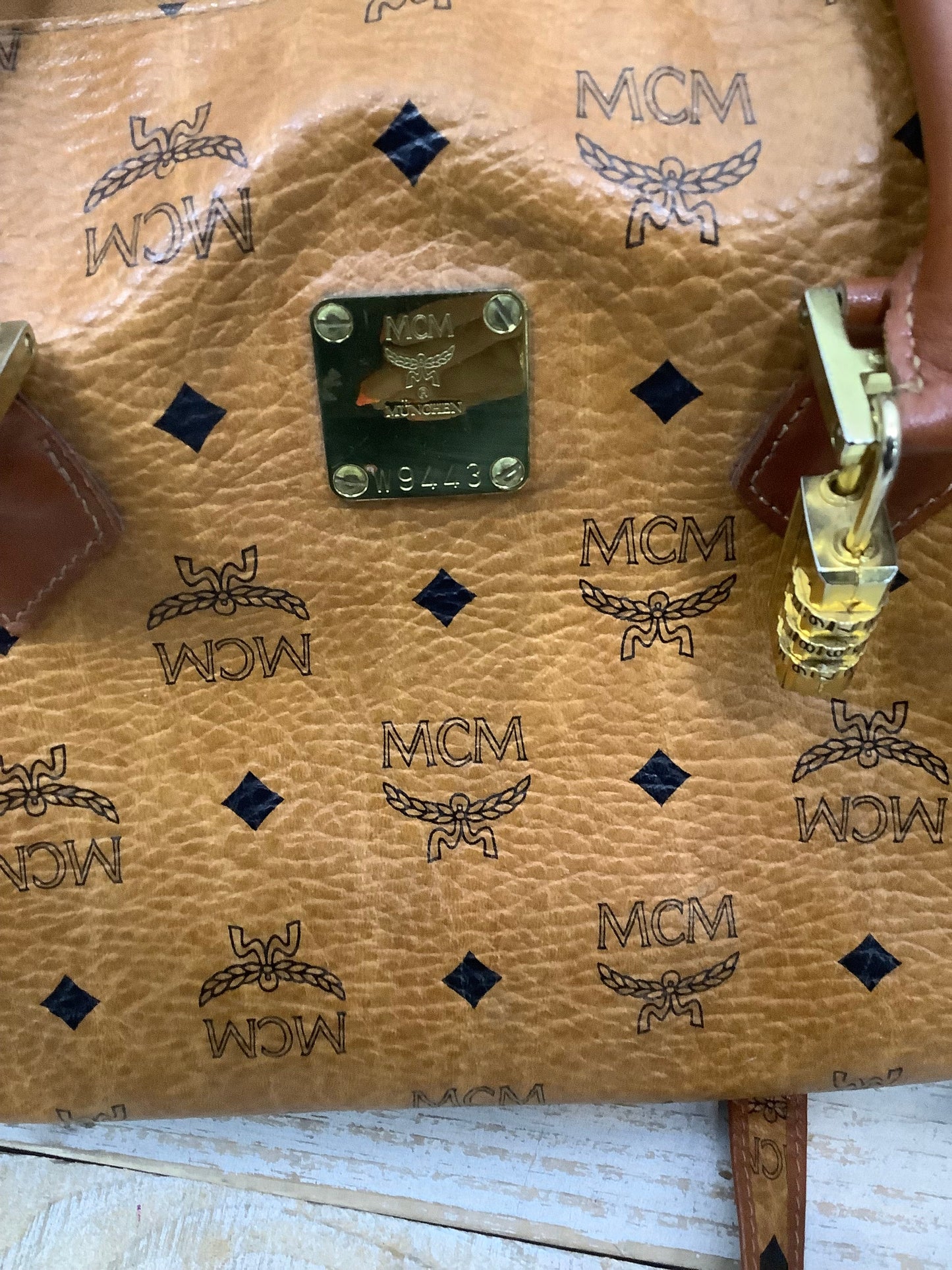 Handbag Designer By Mcm, Size: Large