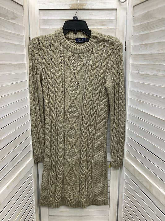 Dress Casual Midi By Polo Ralph Lauren In Tan, Size: S