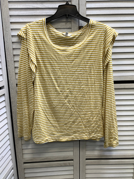 Top Long Sleeve By Time And Tru In Striped Pattern, Size: 3x