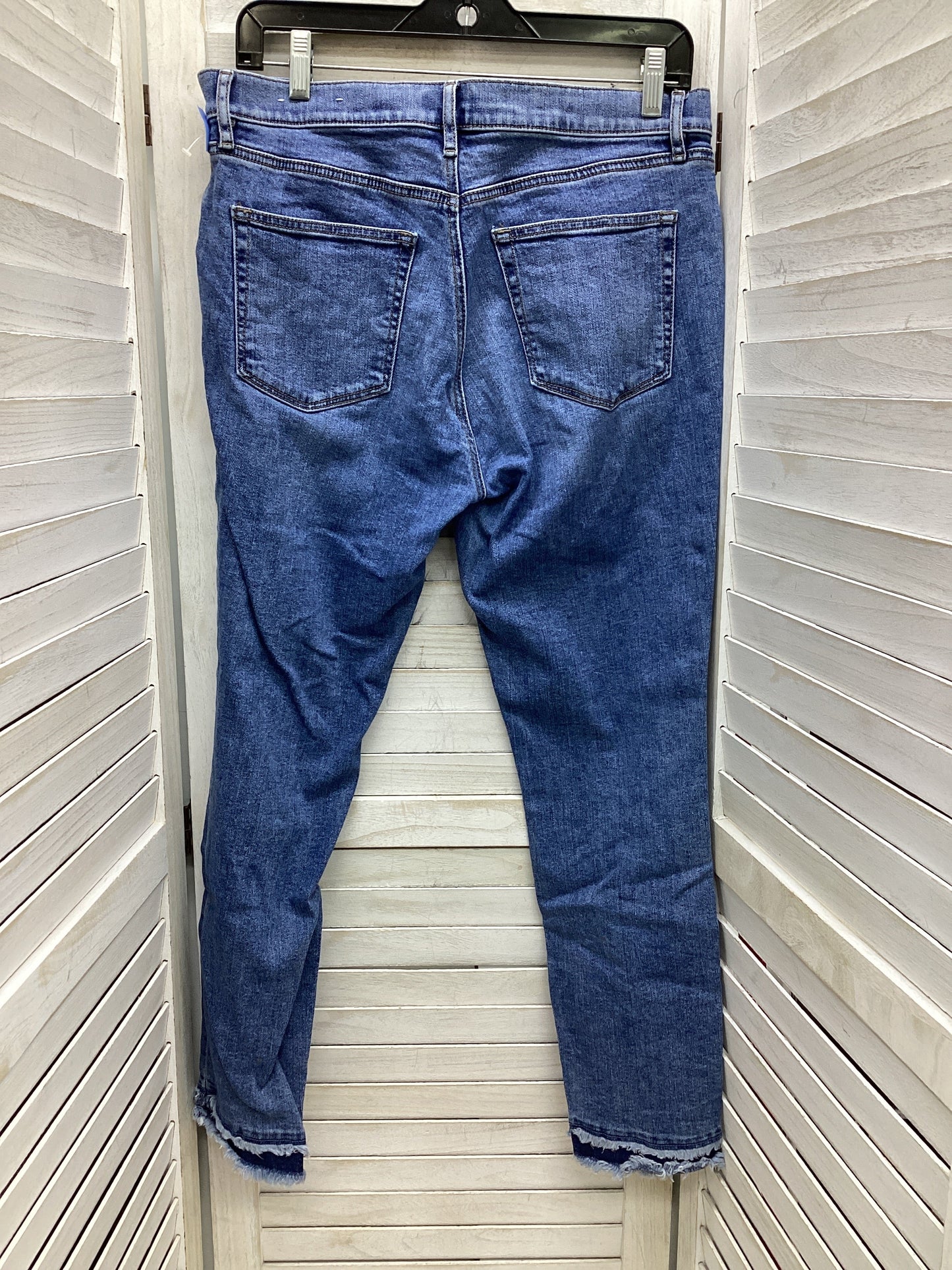 Jeans Boyfriend By Loft In Blue Denim, Size: 10