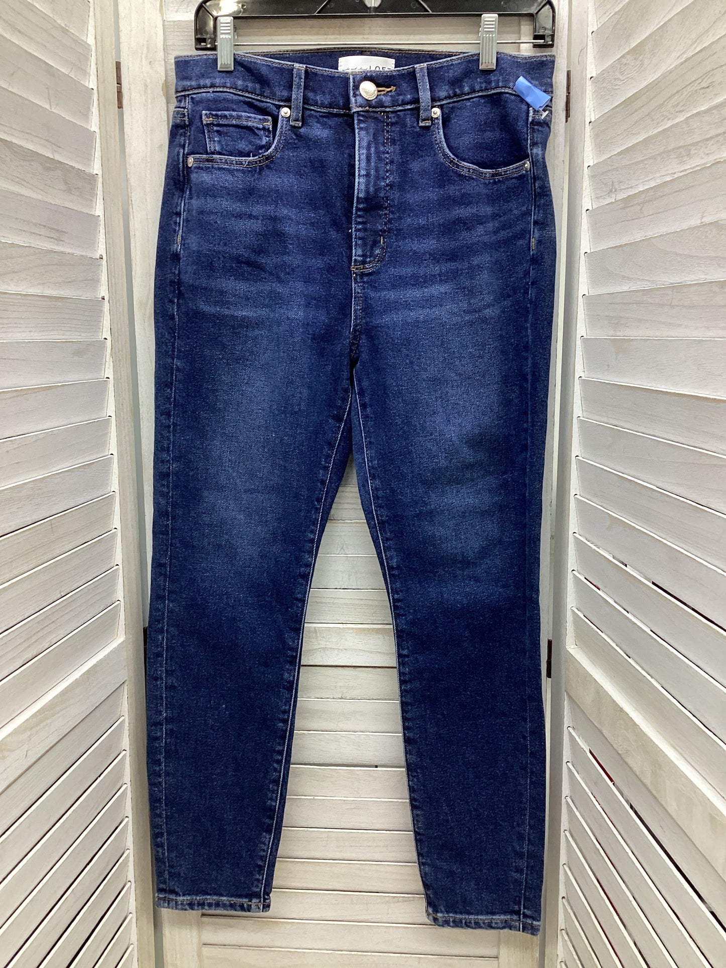 Jeans Boyfriend By Loft In Blue Denim, Size: 6