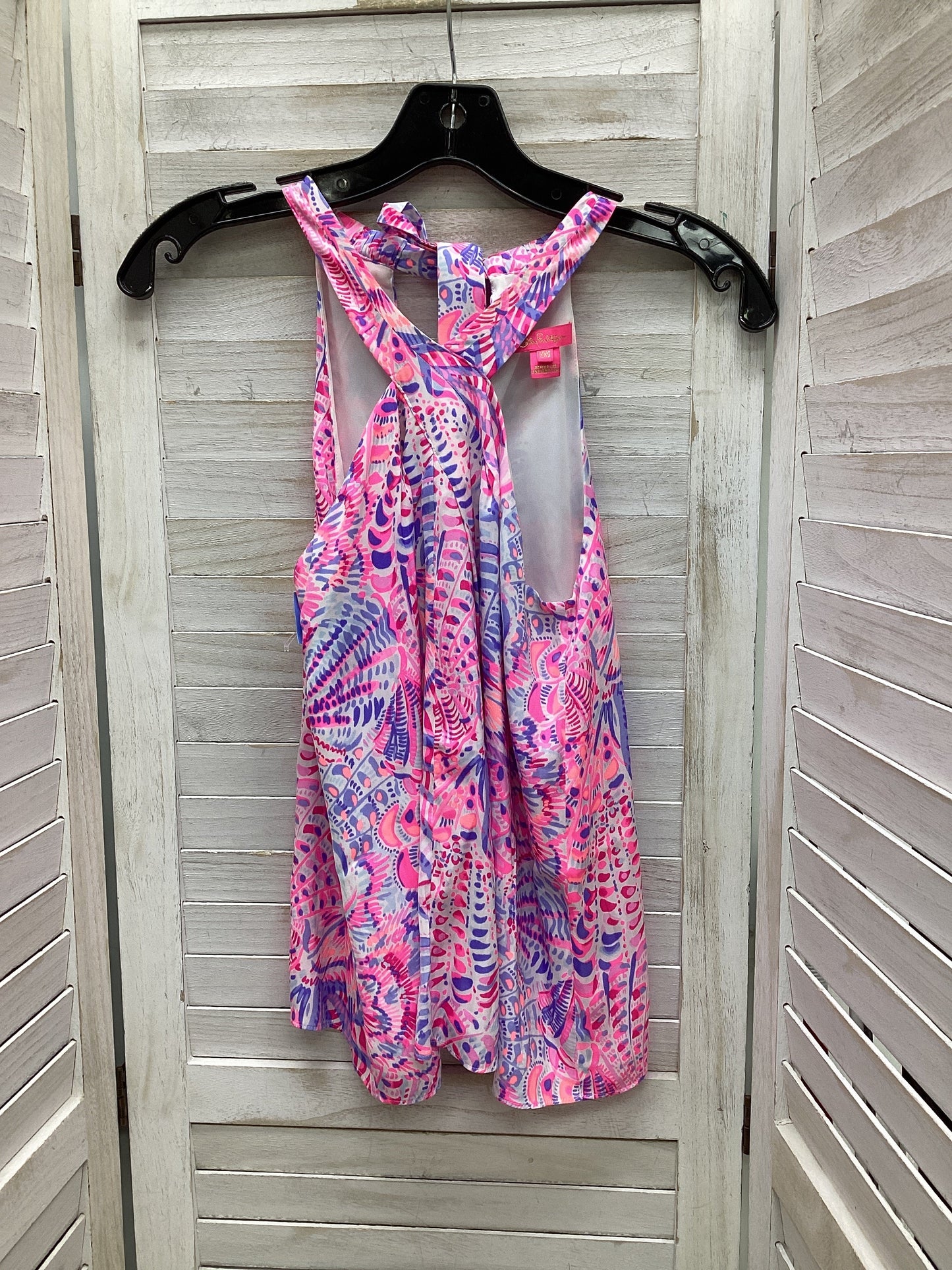 Top Sleeveless By Lilly Pulitzer In Pink & Purple, Size: Xxs