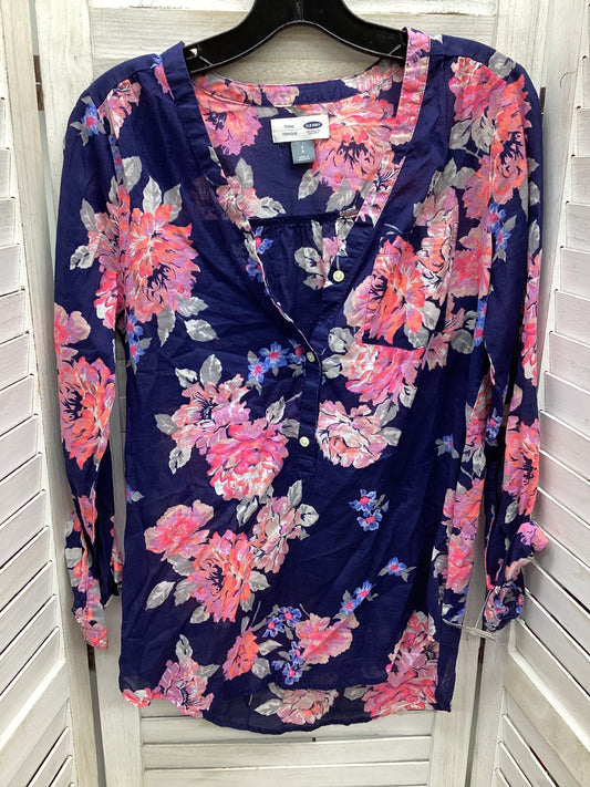 Top Long Sleeve By Old Navy In Floral Print, Size: S