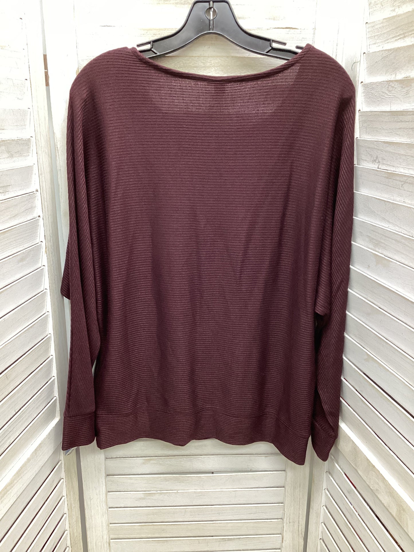 Top Long Sleeve By A New Day In Purple, Size: M