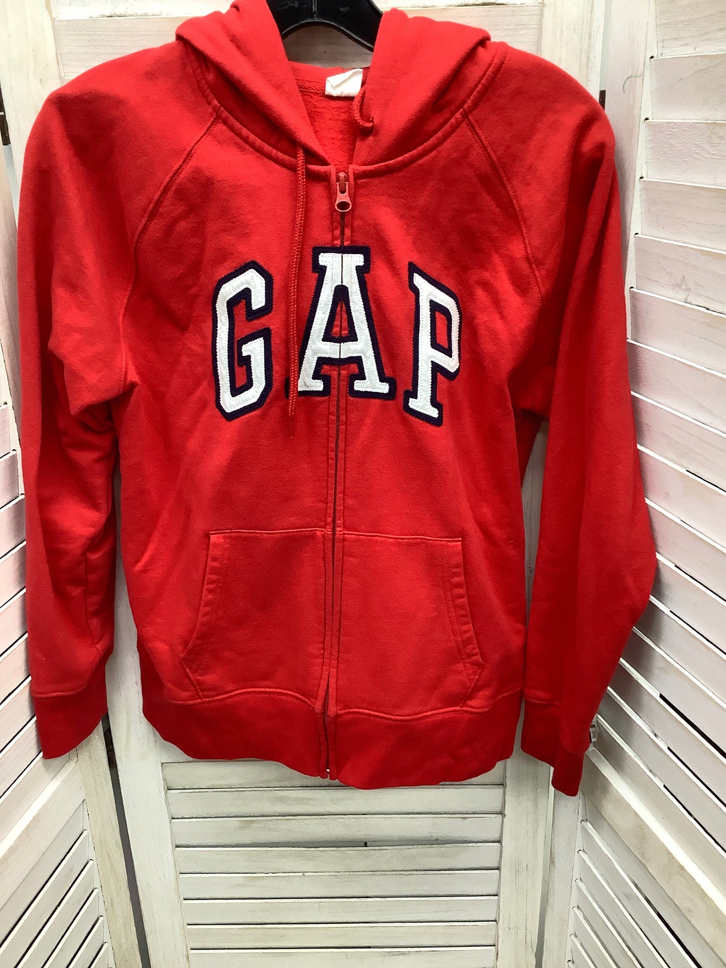 Athletic Jacket By Gap In Red, Size: S