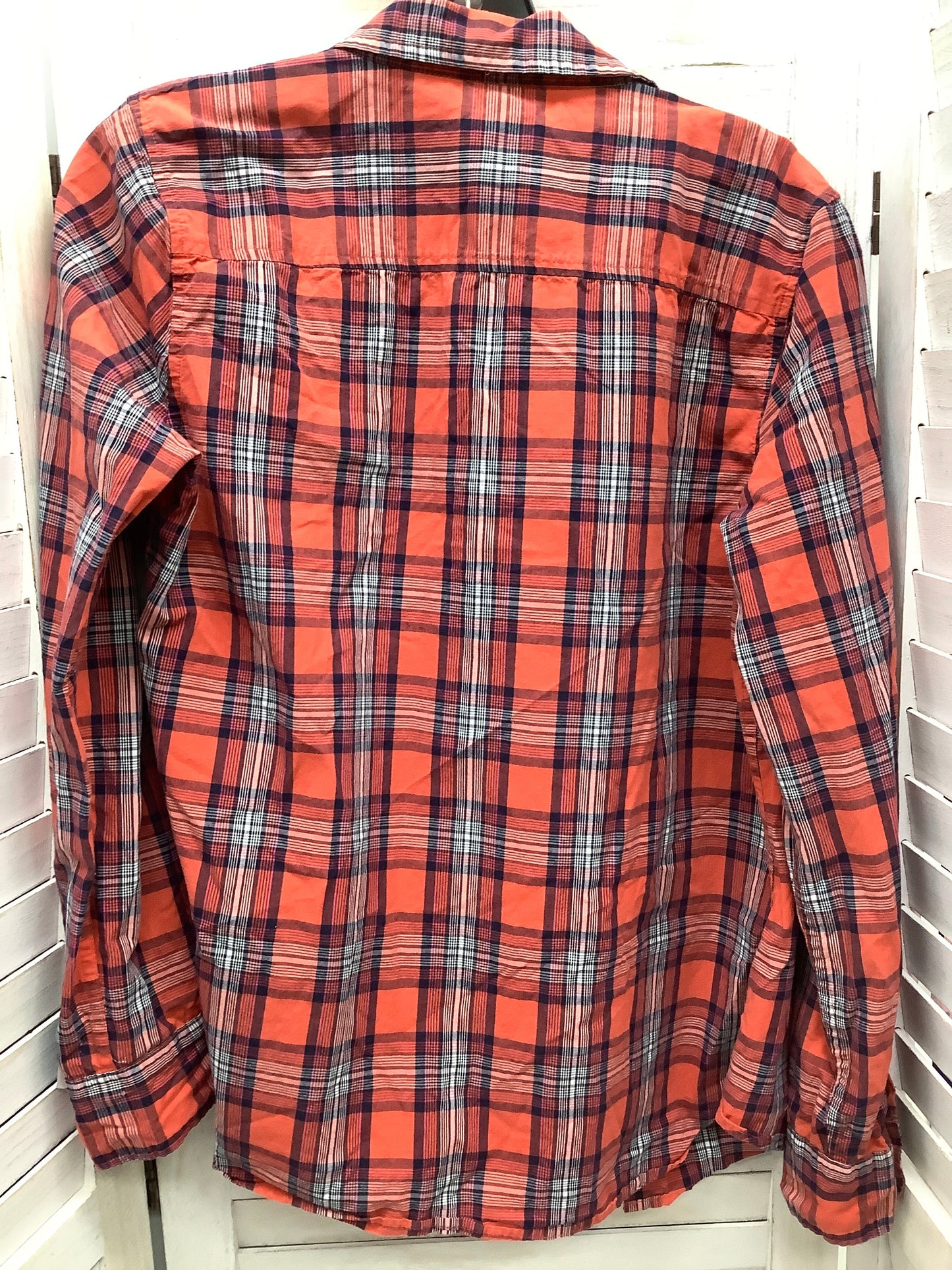 Plaid Top Long Sleeve Basic Gap, Size S