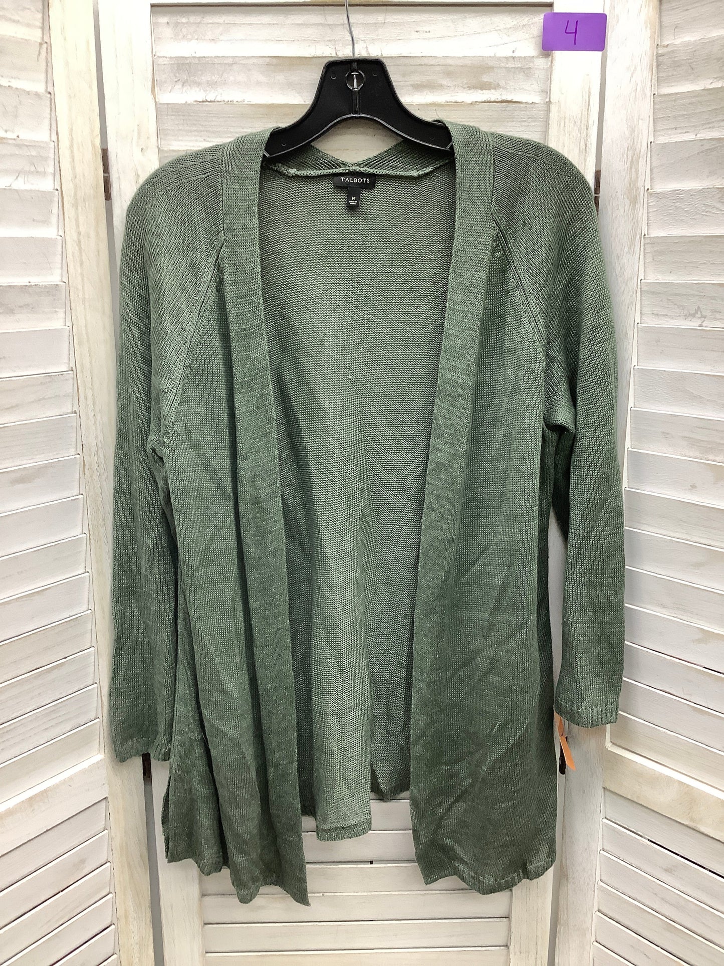 Green Cardigan Talbots, Size M