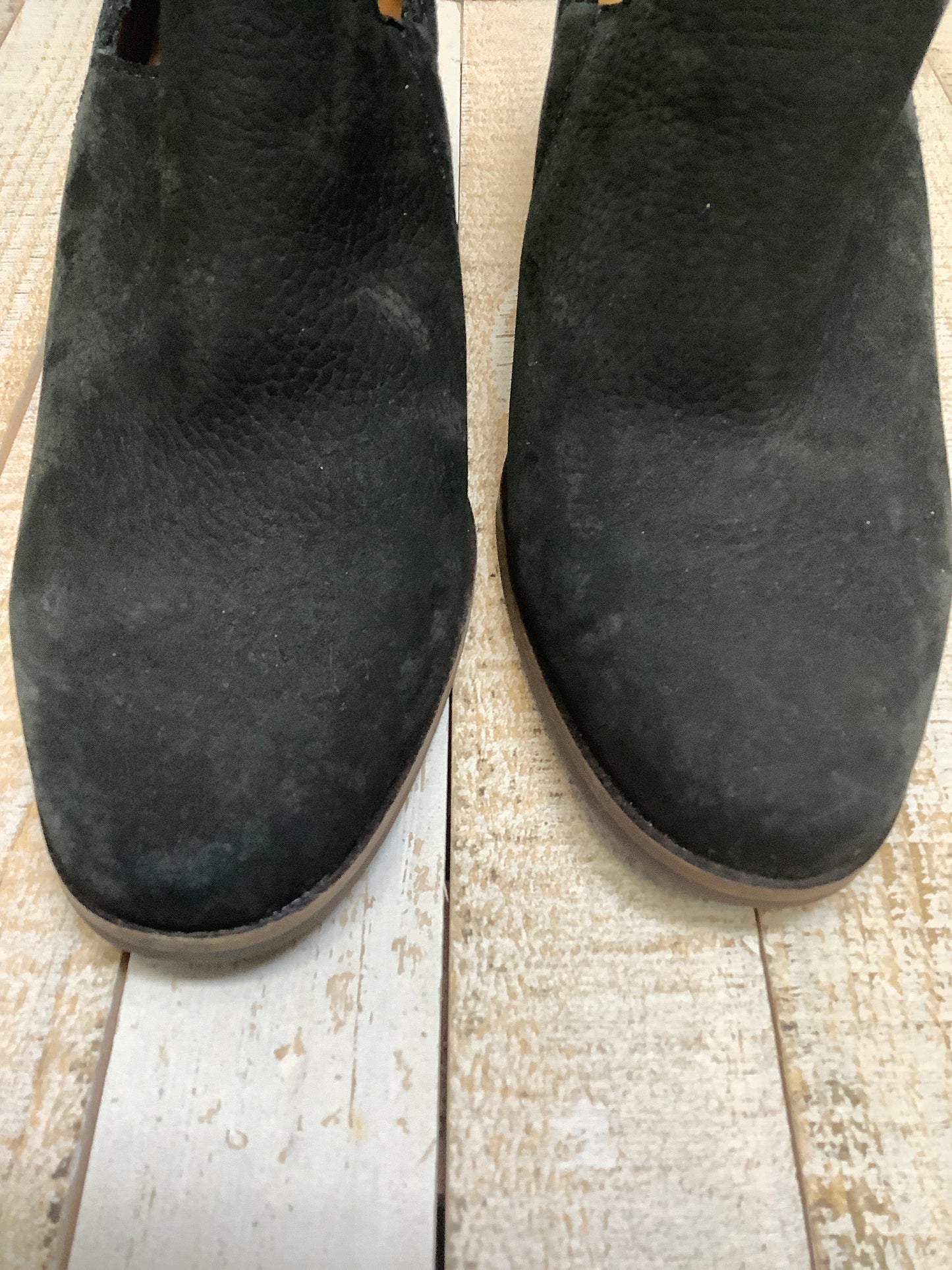 Black Boots Ankle Heels Lucky Brand, Size 7.5