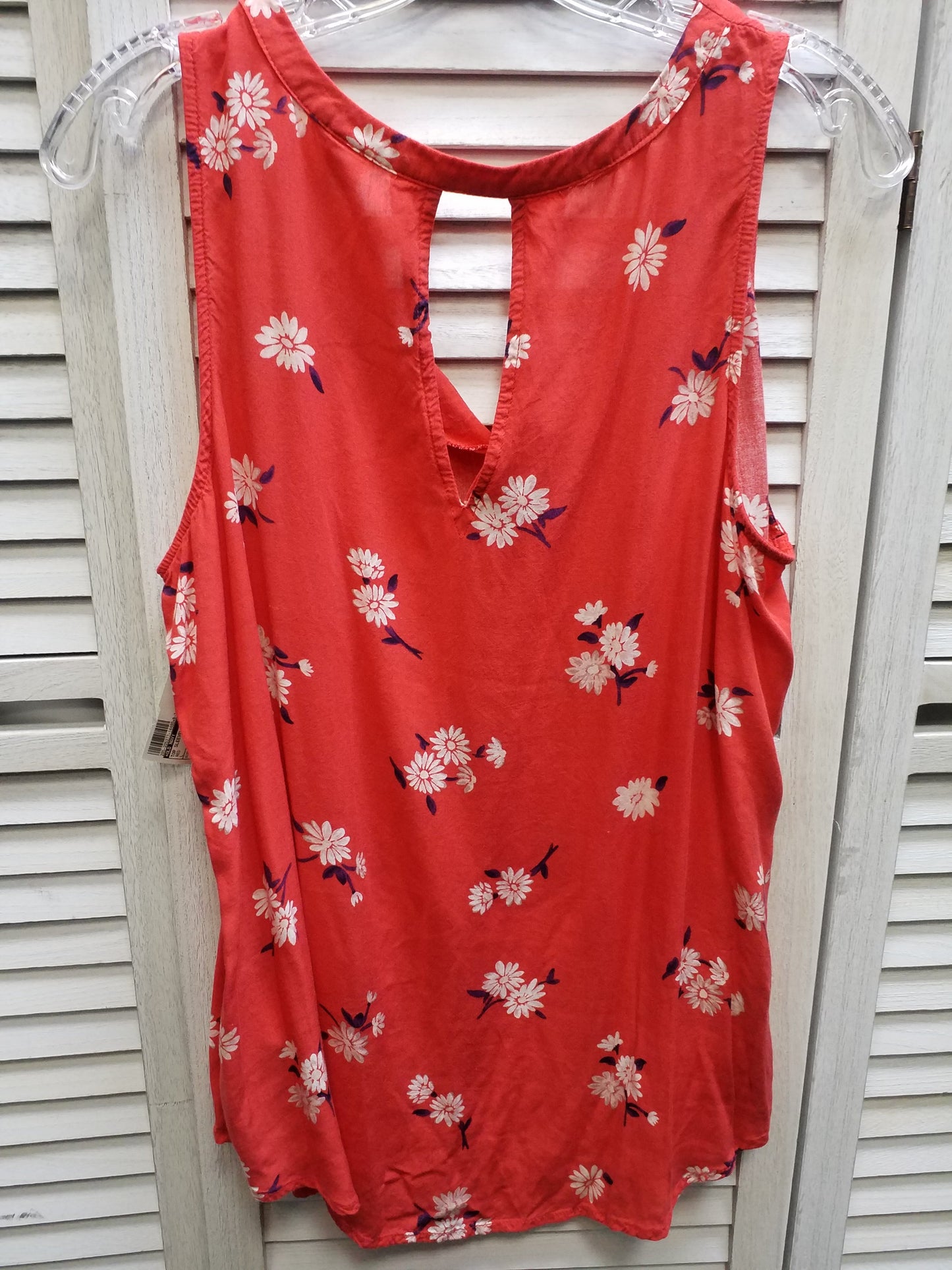 Red Top Sleeveless Basic Old Navy, Size L