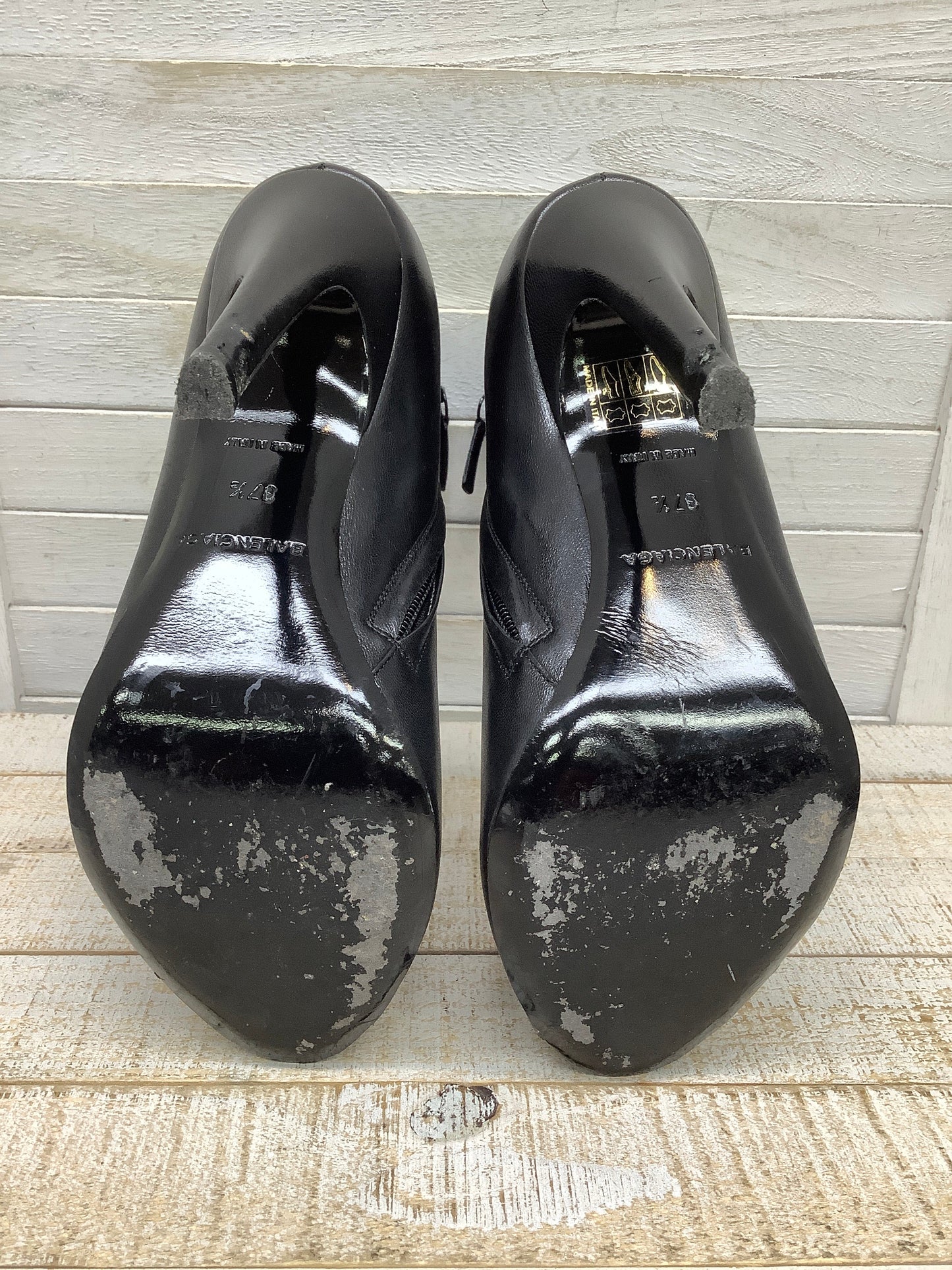 Black Boots Luxury Designer Balenciaga, Size 7