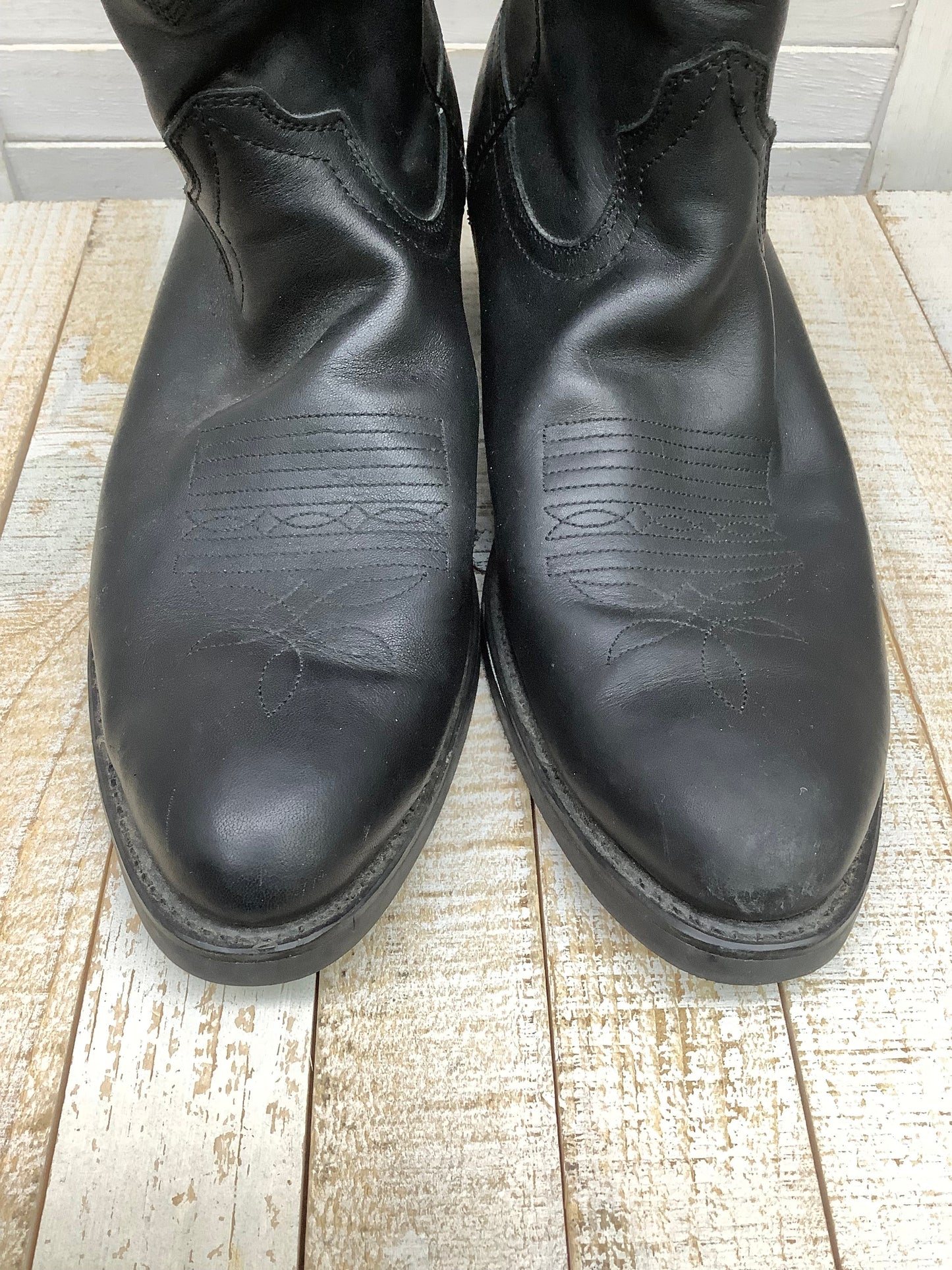 Black Boots Leather Durango, Size 10.5