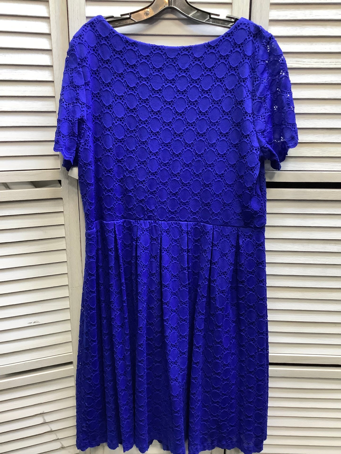 Blue Dress Casual Midi Clothes Mentor, Size 2x