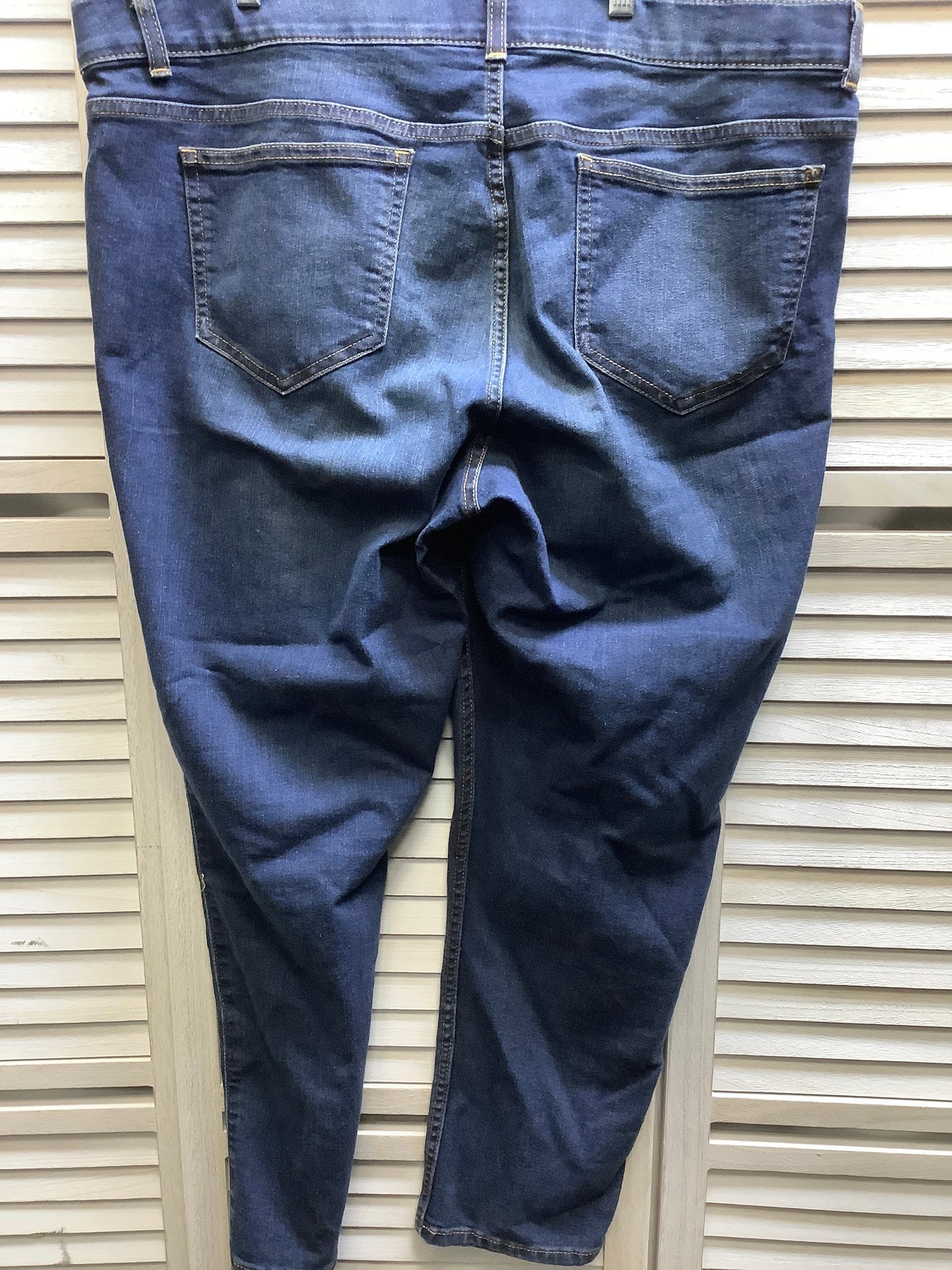 Blue Denim Jeans Skinny Rafaella, Size 18