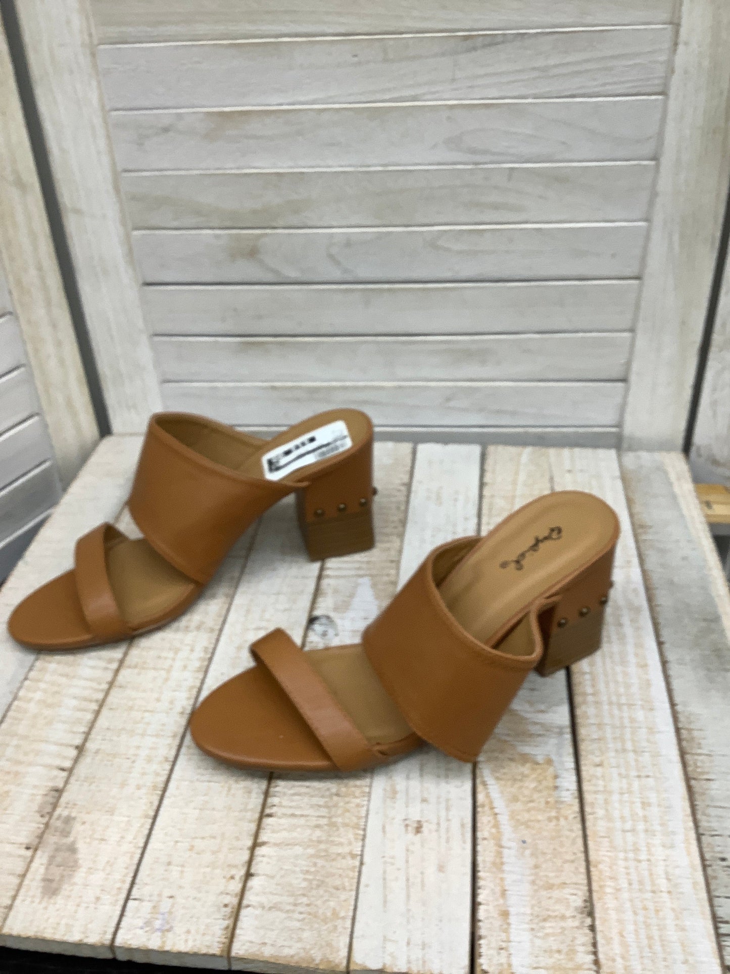 Sandals Heels Block By Qupid  Size: 8