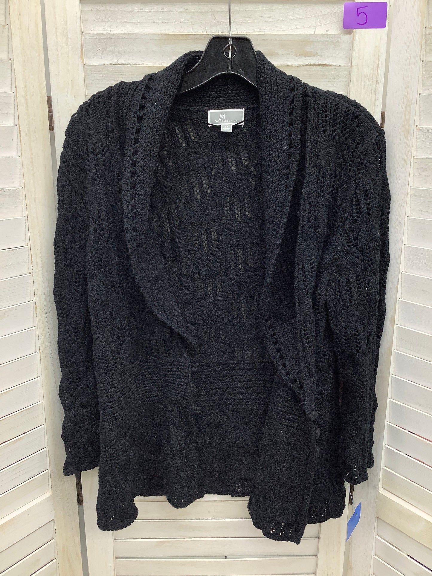 Black Cardigan Jm Collections, Size M