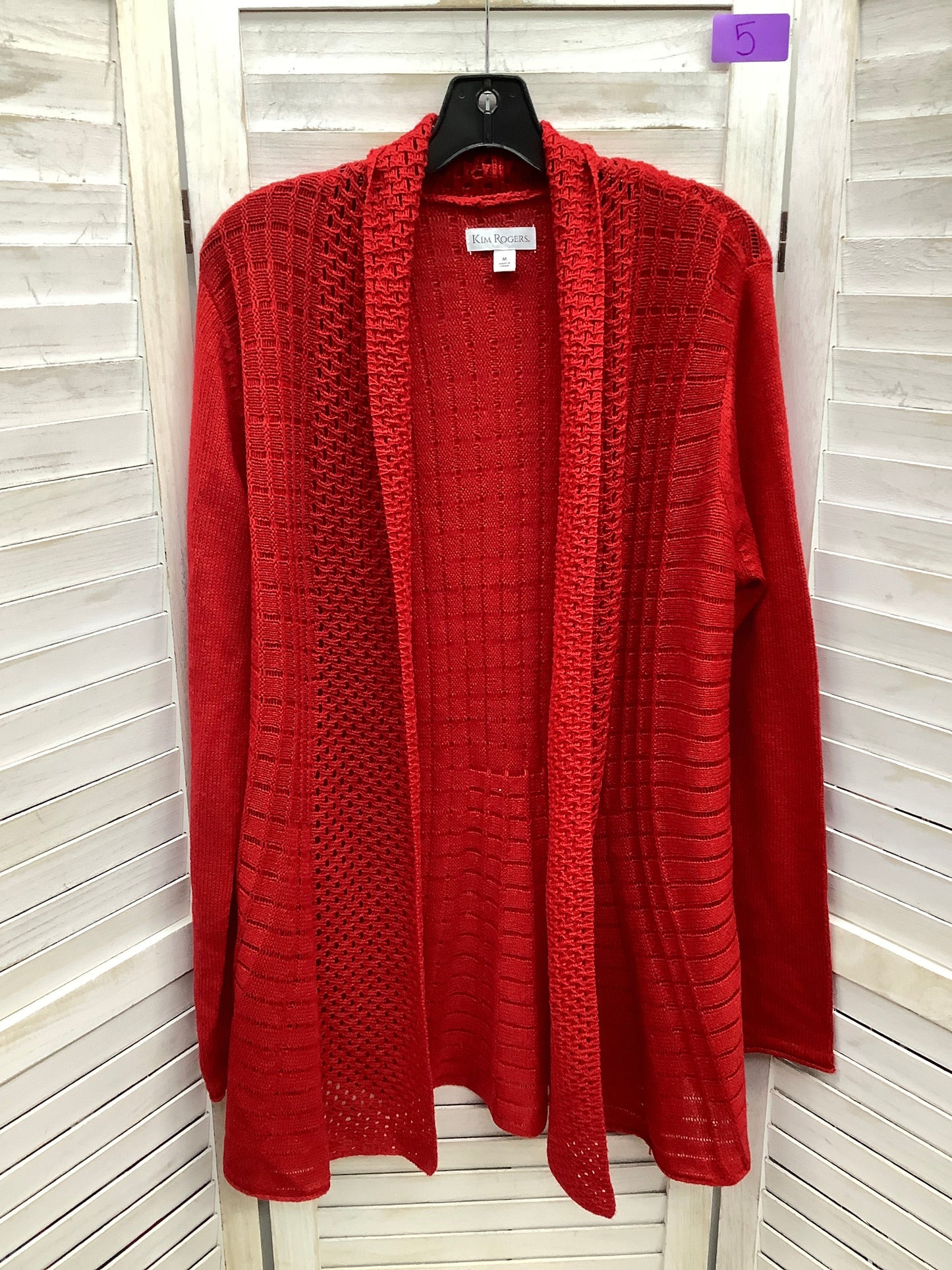 Red Cardigan Kim Rogers, Size Mini